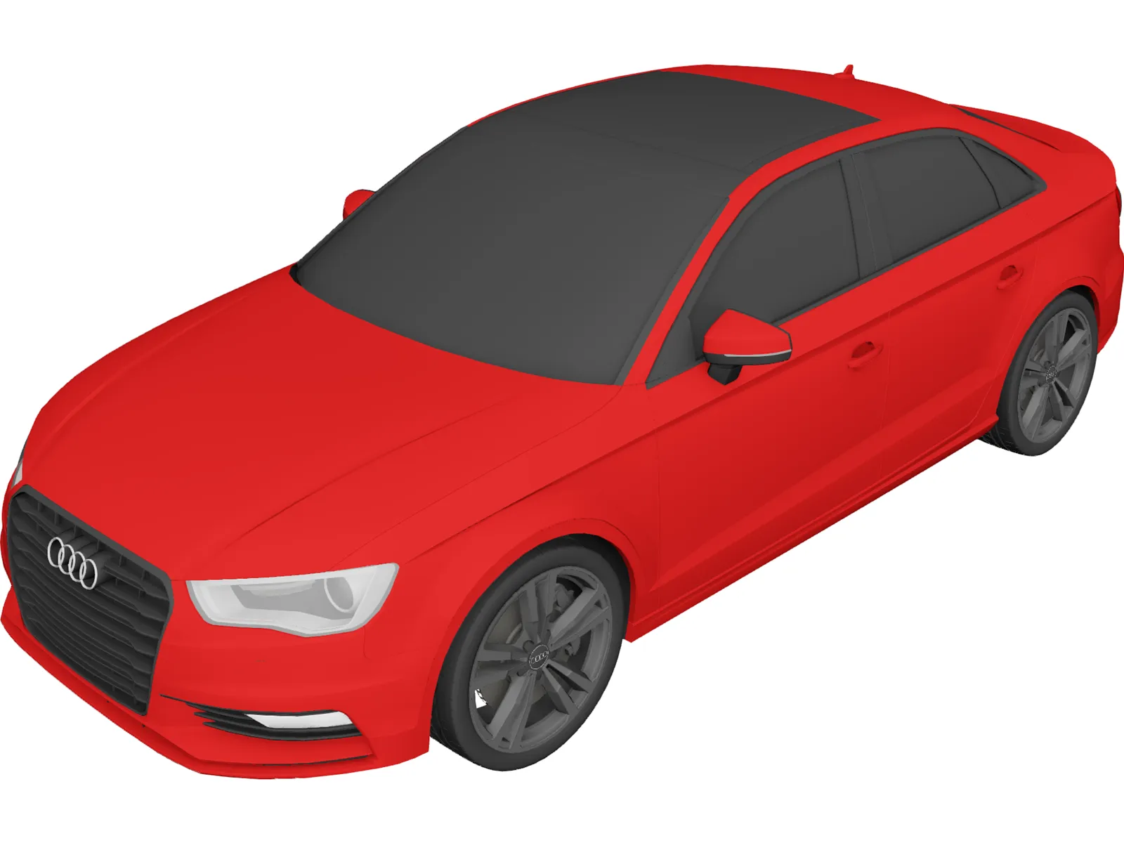 Audi A3 Sedan 2.0 TFSI (2015) 3D Model