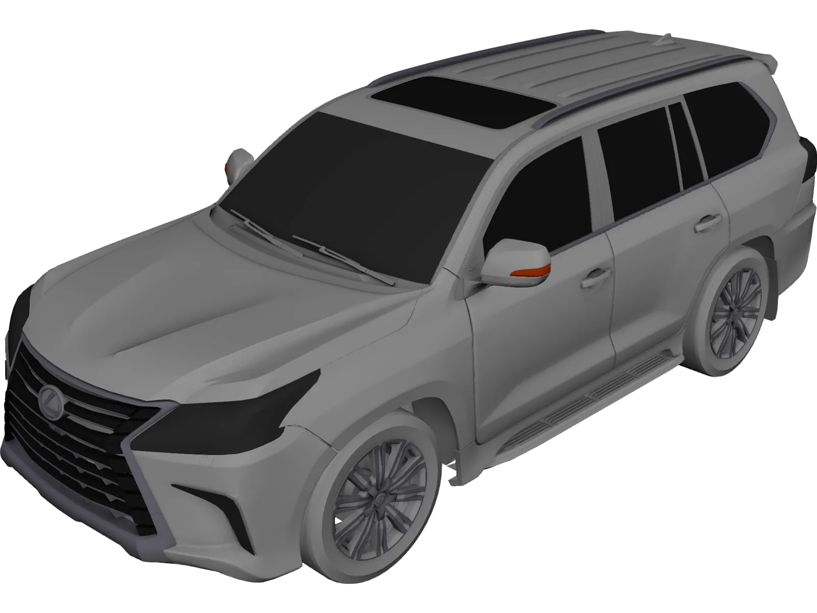 Lexus LX570 (2016) 3D Model