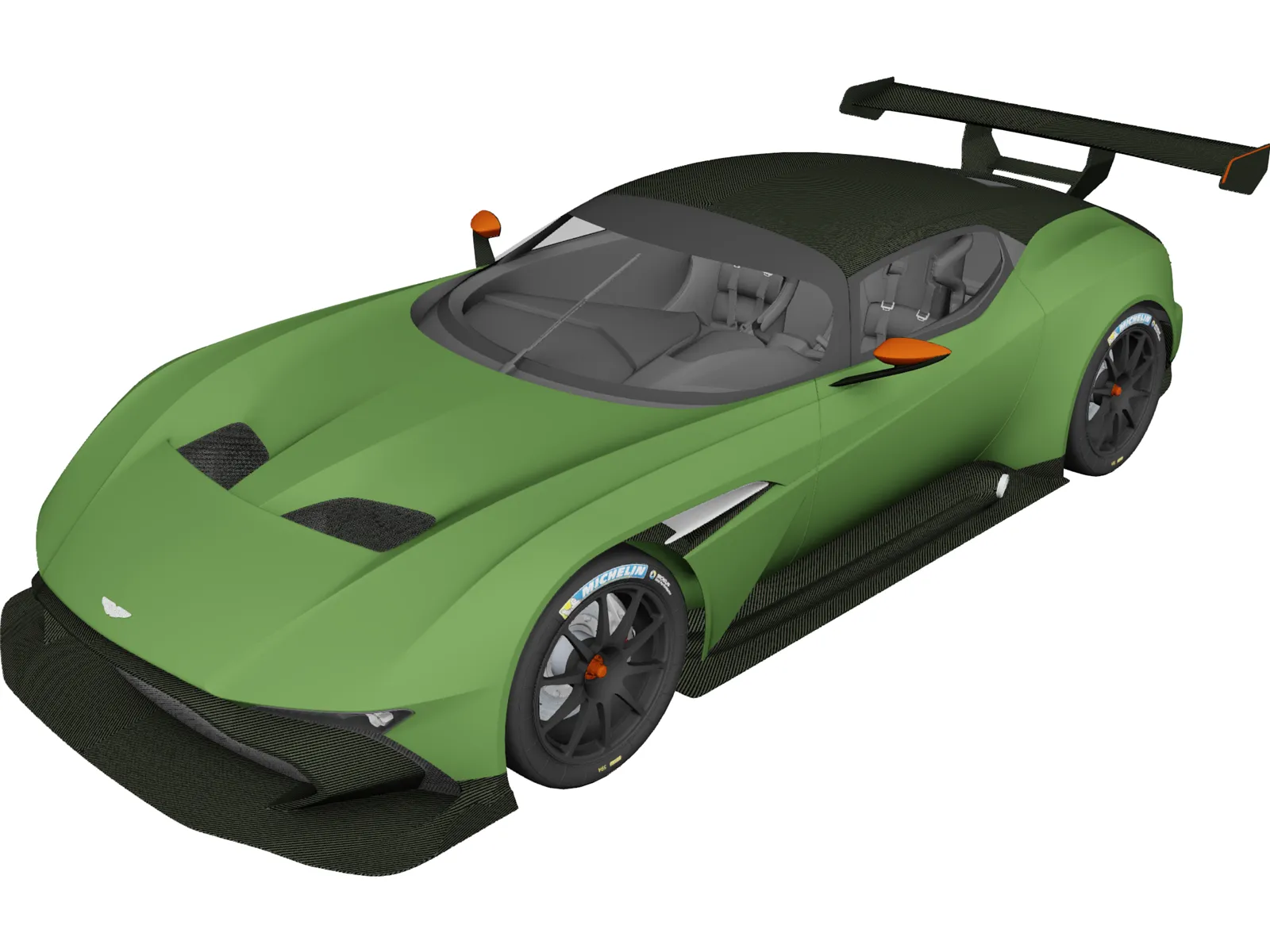 Aston Martin Vulcan (2016) 3D Model