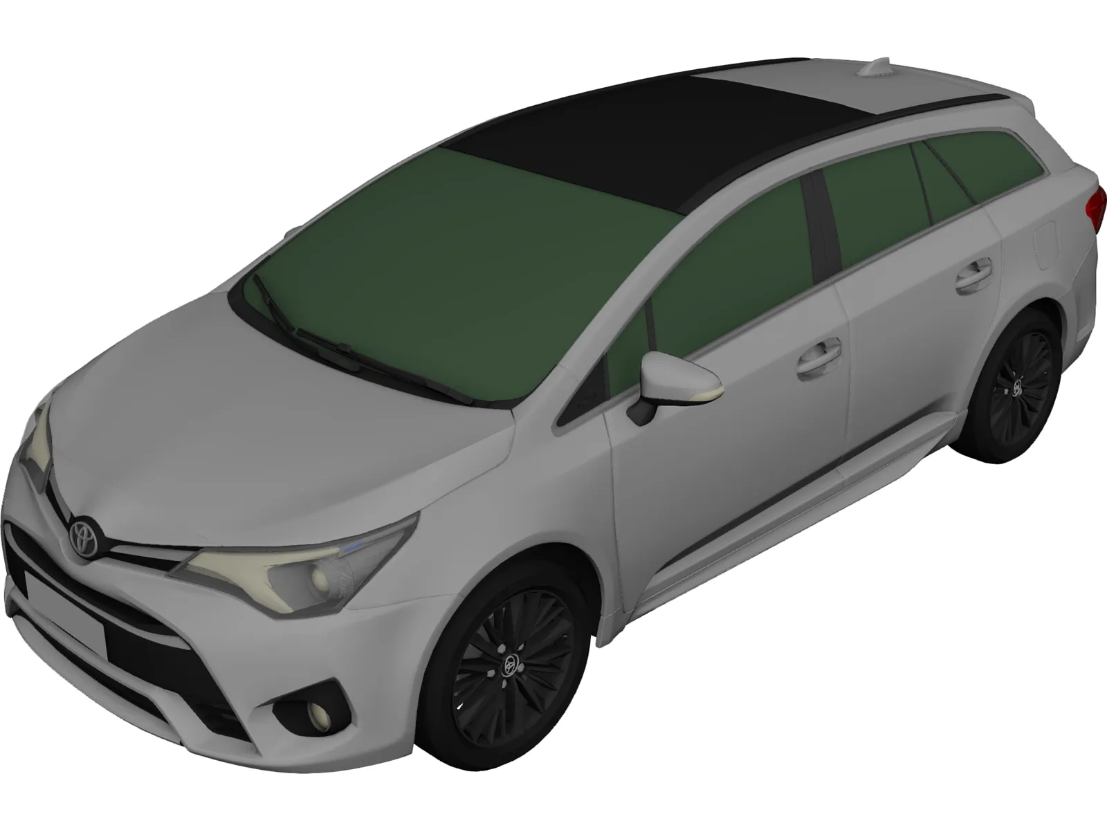 Toyota Avensis Wagon (2017) 3D Model