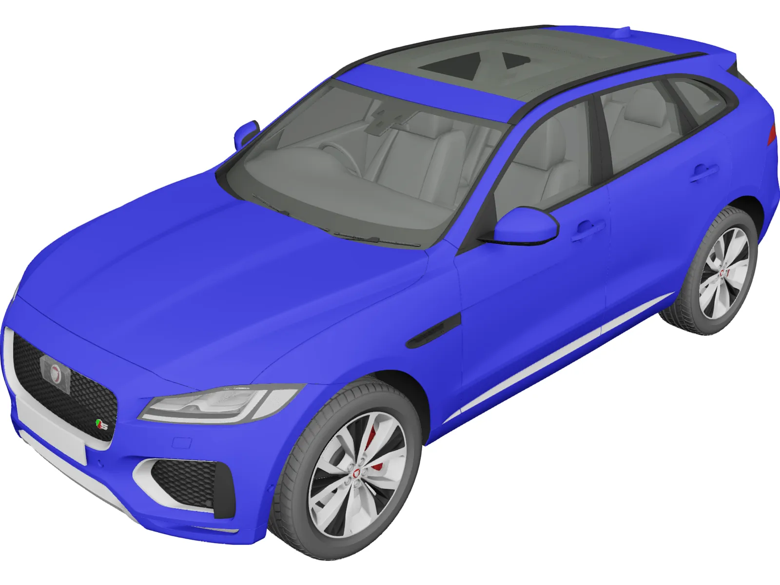 Jaguar F-Pace S (2017) 3D Model