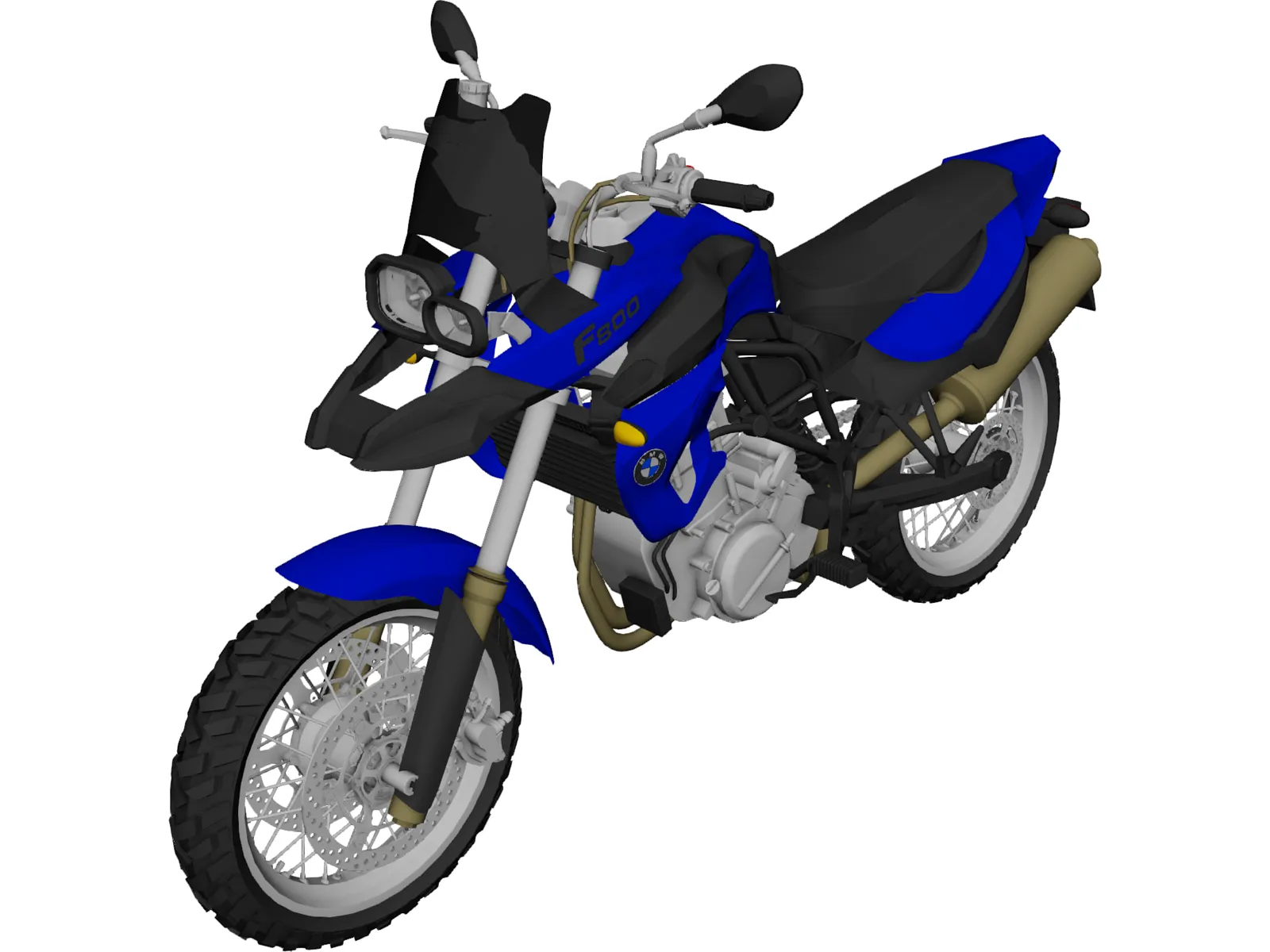 BMW F800 GS (2008) 3D Model