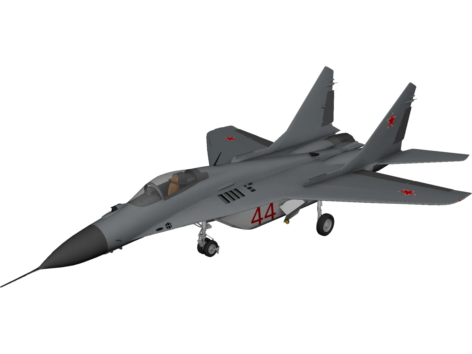 MiG-29A Fulcrum 3D Model