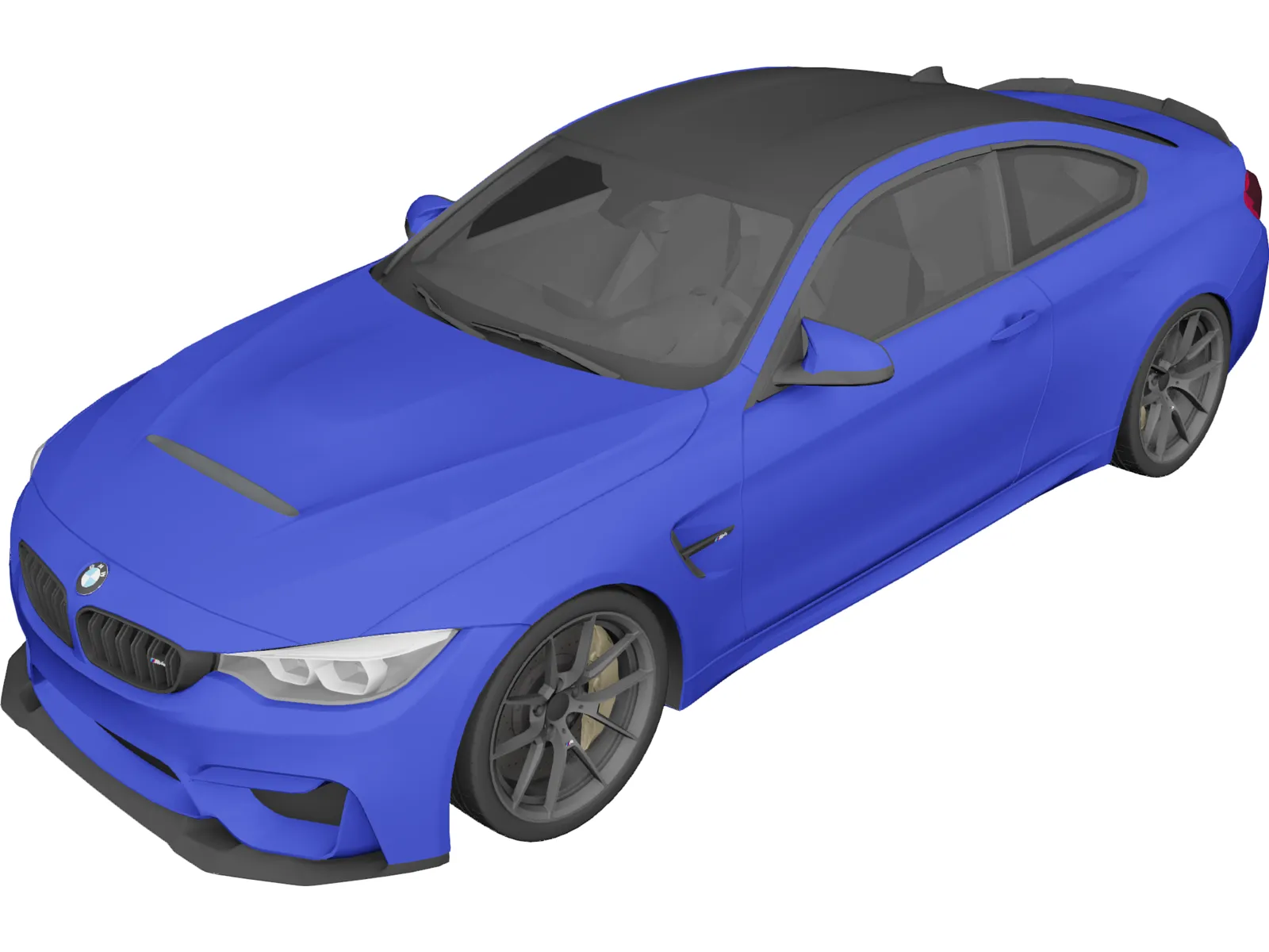 BMW M4 CS (2018) 3D Model