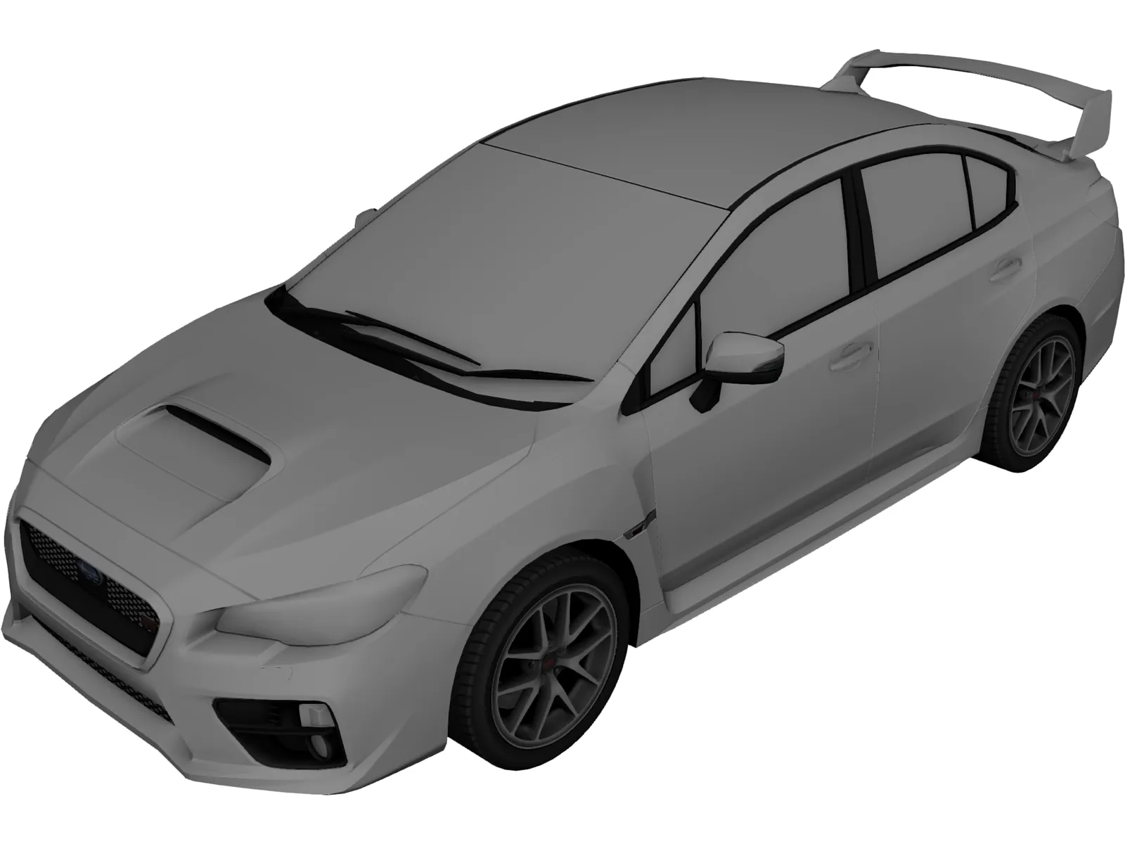 Subaru WRX STI Type S (2015) 3D Model