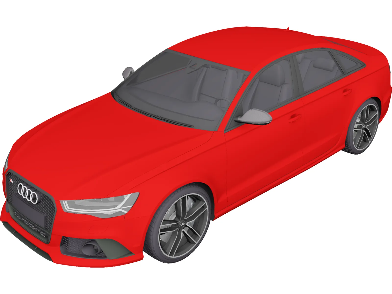 Audi RS6 Sedan (2015) 3D Model