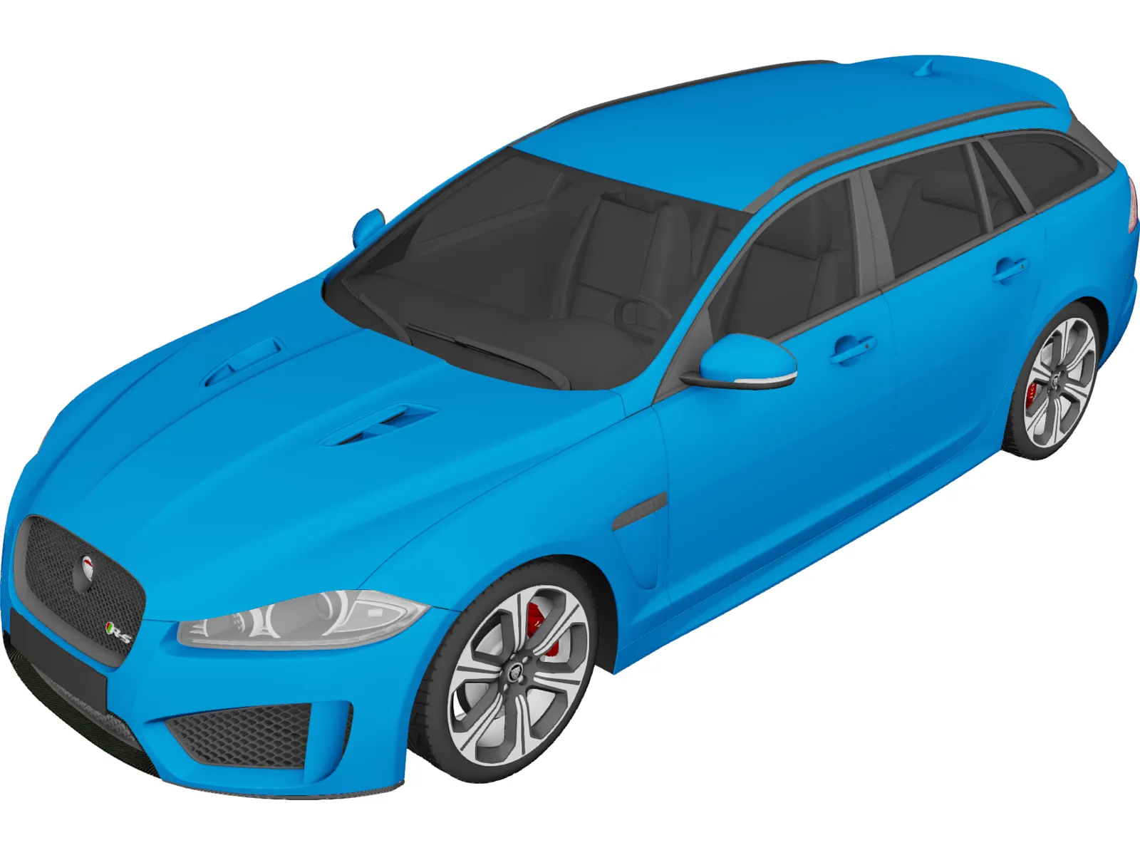 Jaguar XFR-S Sportbrake (2015) 3D Model