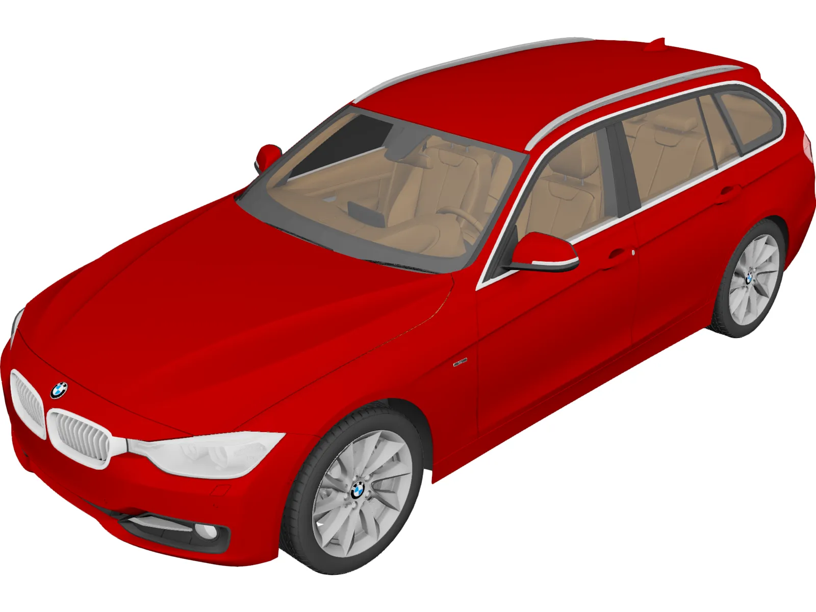 BMW 3-Series Touring F31 (2013) 3D Model