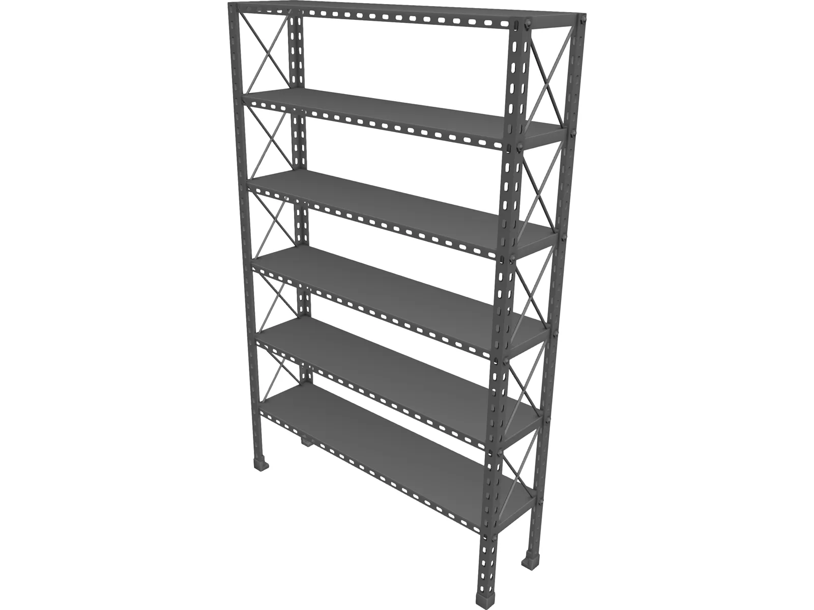 Metal Shelf 3D Model