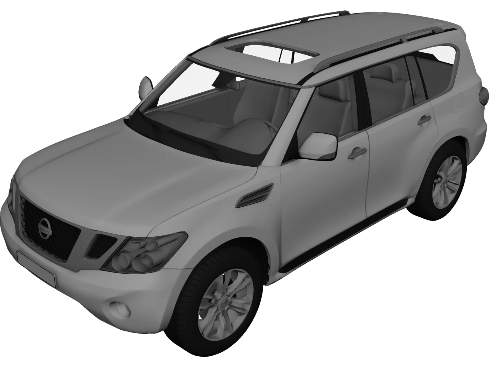 Nissan Patrol (2011) 3D Model