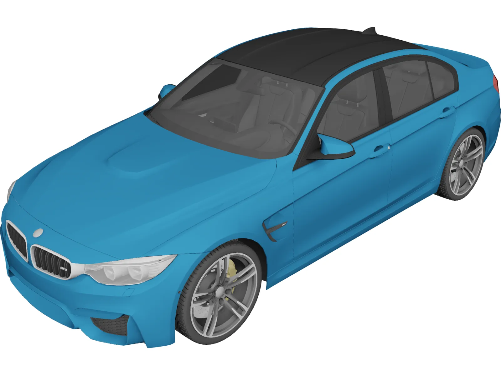 BMW M3 F30 Sedan (2015) 3D Model