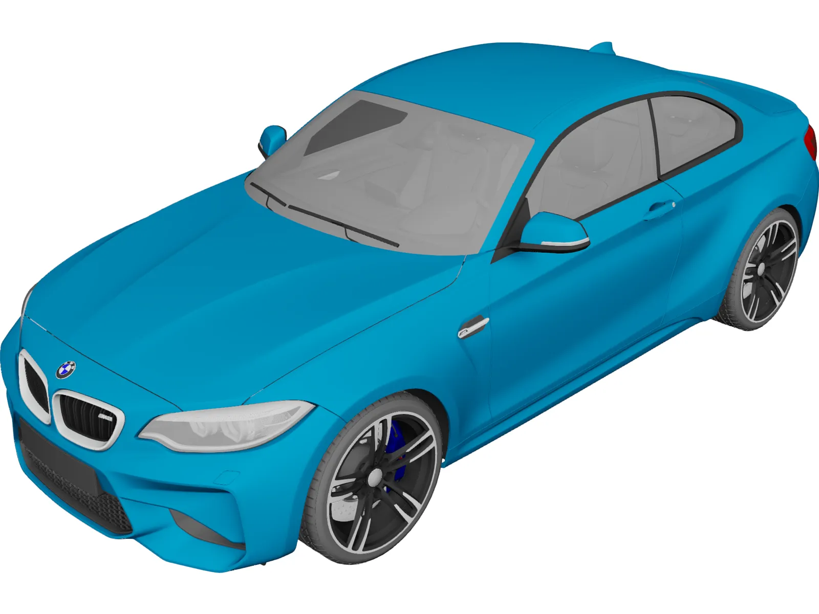 BMW M2 (2017) 3D Model