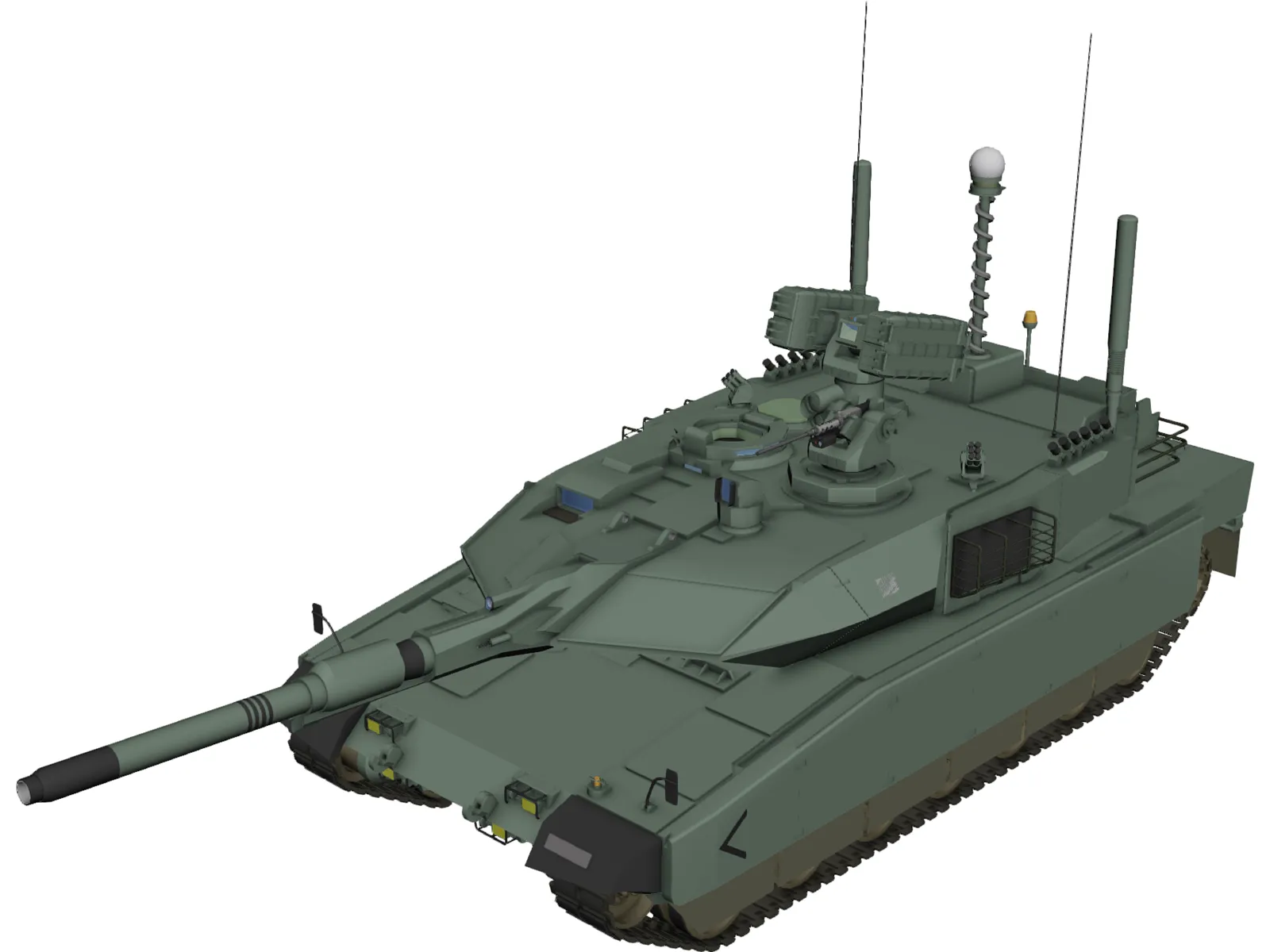 Altay Tank 3D Model