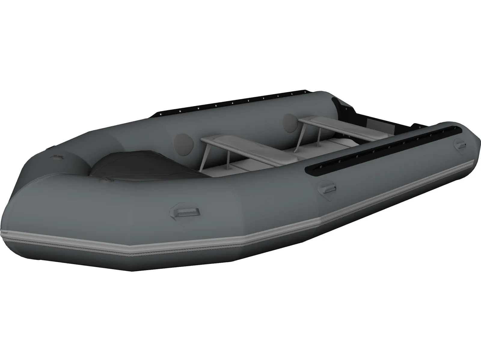 Inflatable Boat 3D Model