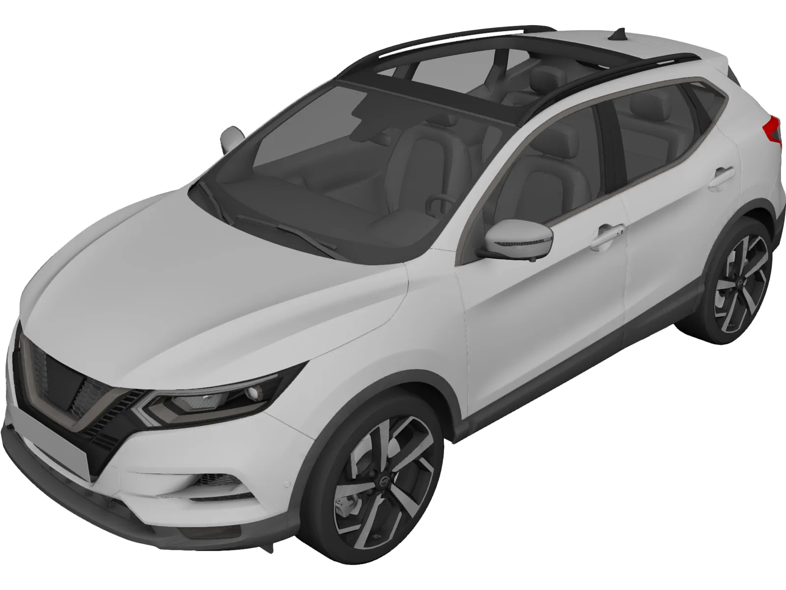 Nissan Qashqai (2017) 3D Model