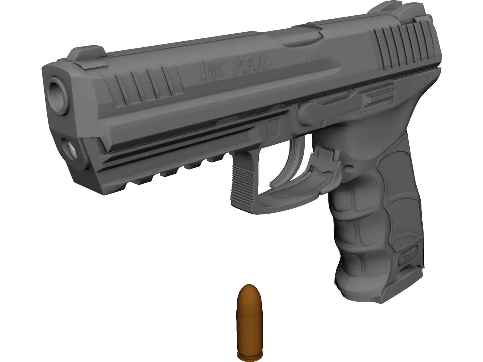 Heckler & Koch P30L 3D Model