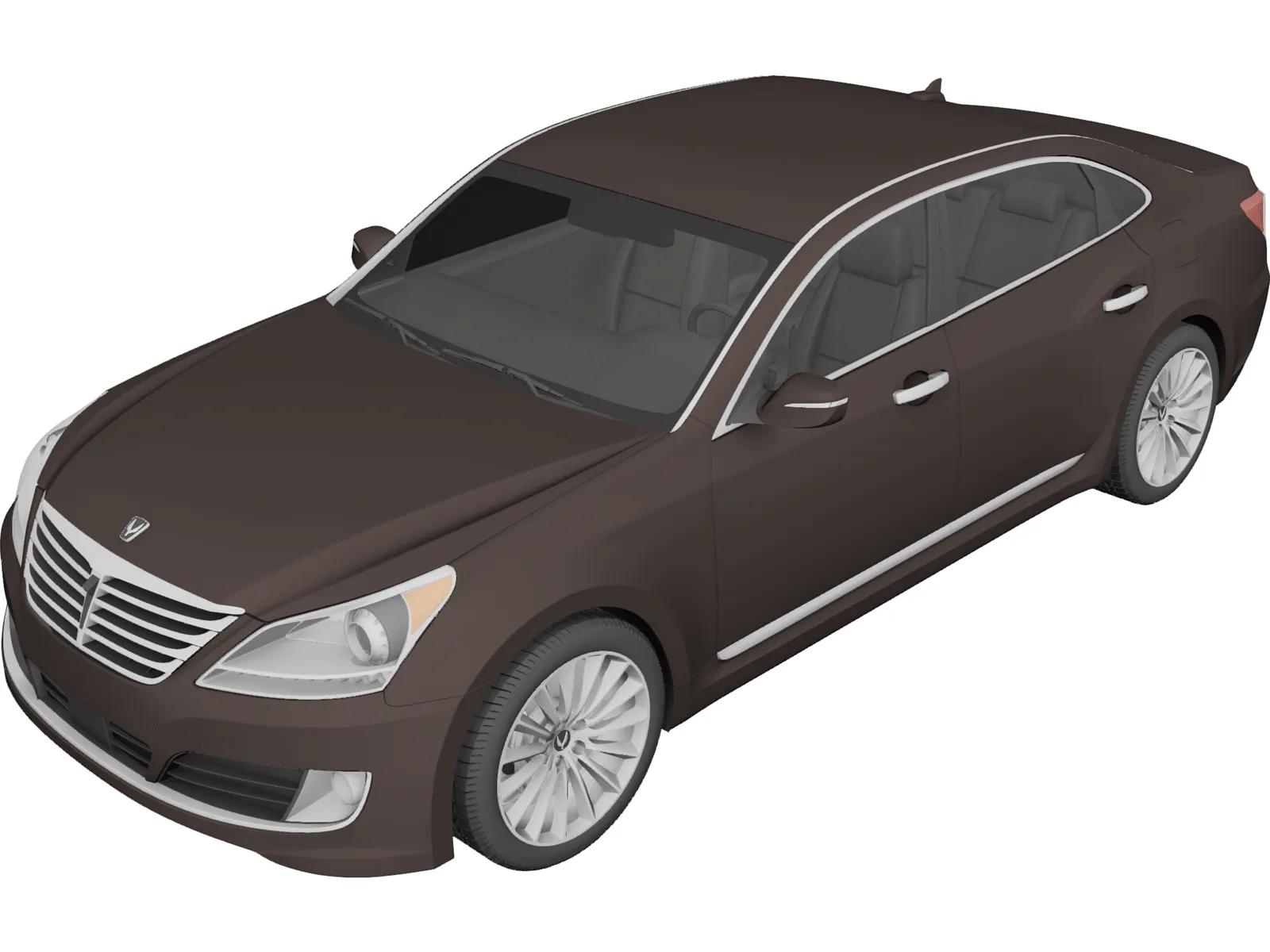 Hyundai Equus (2014) 3D Model