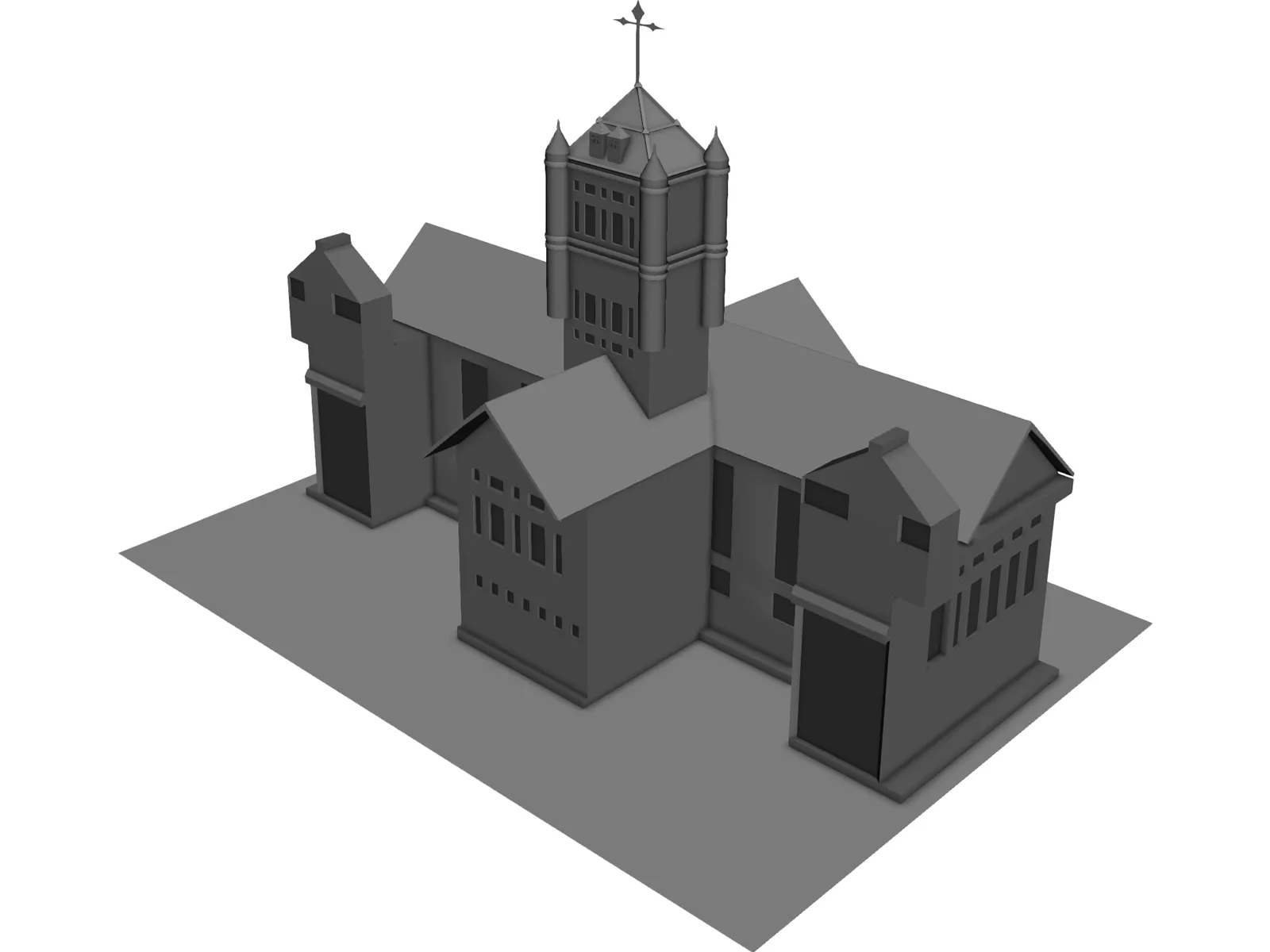 Grand Church 3D Model