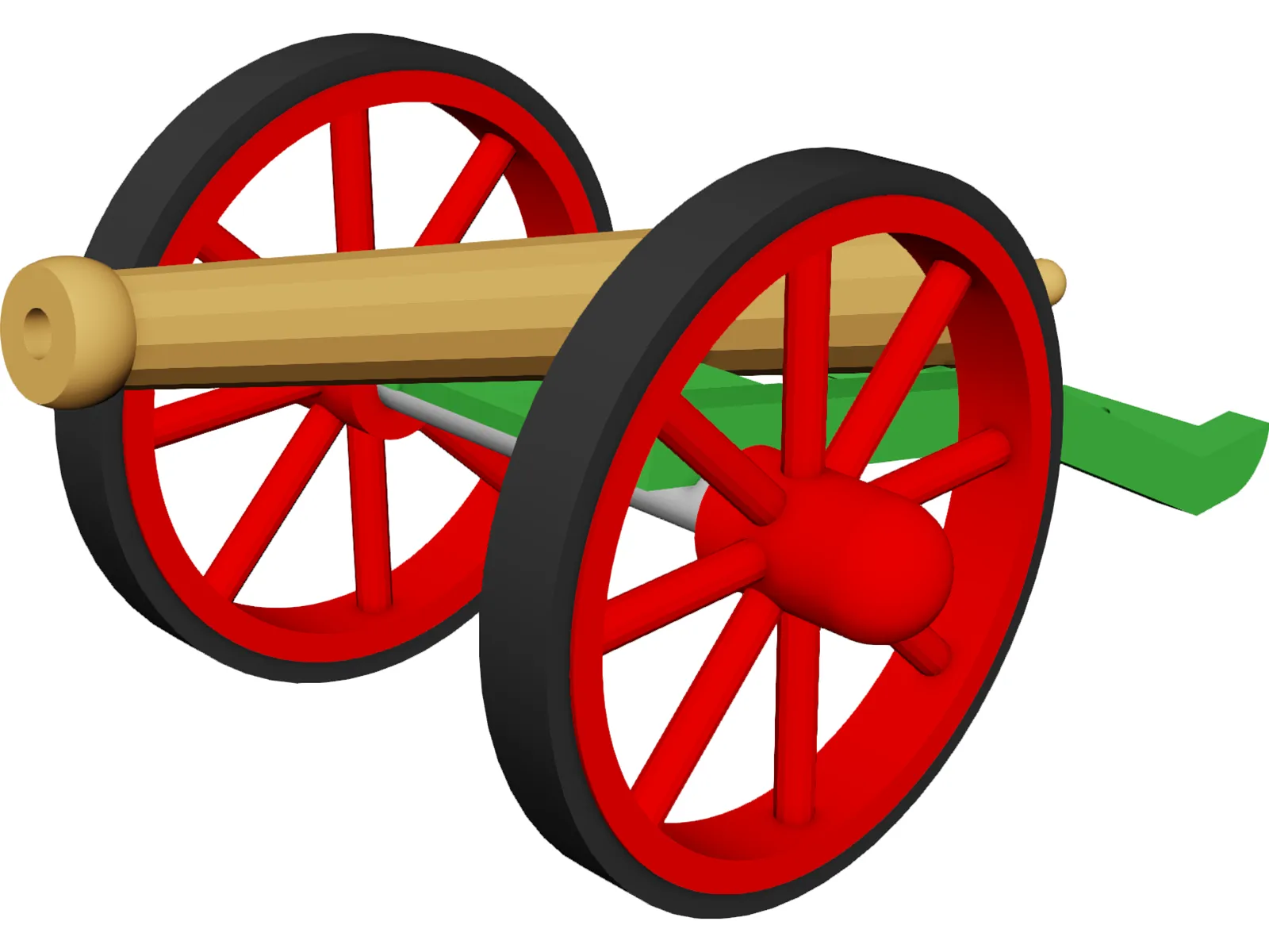 8PDR Cannon 3D Model