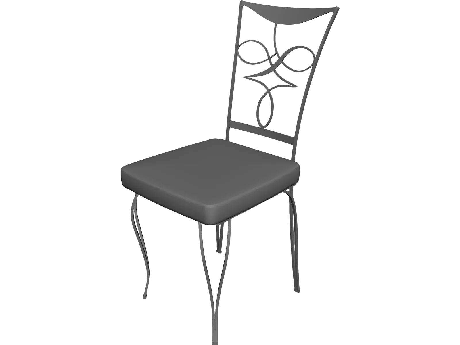 Cast Iron Chair 3D Model