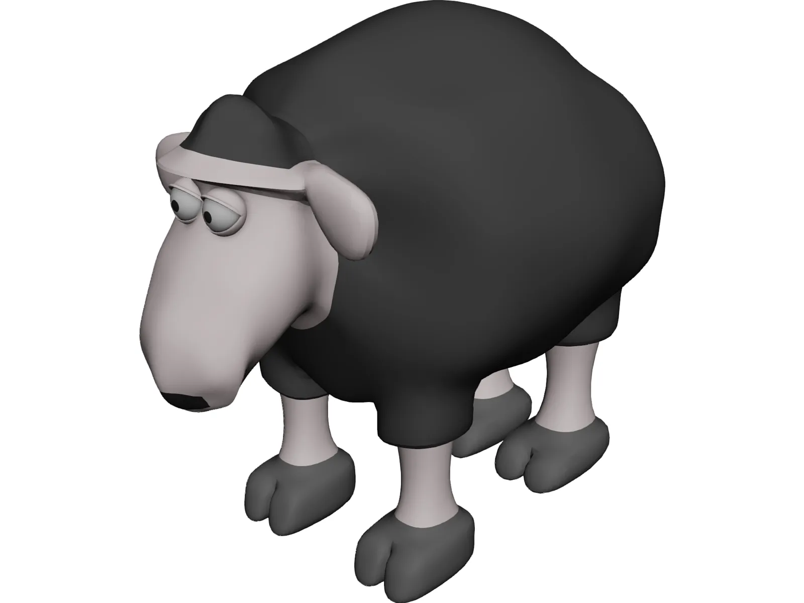 Baa Baa Black Sheep 3D Model