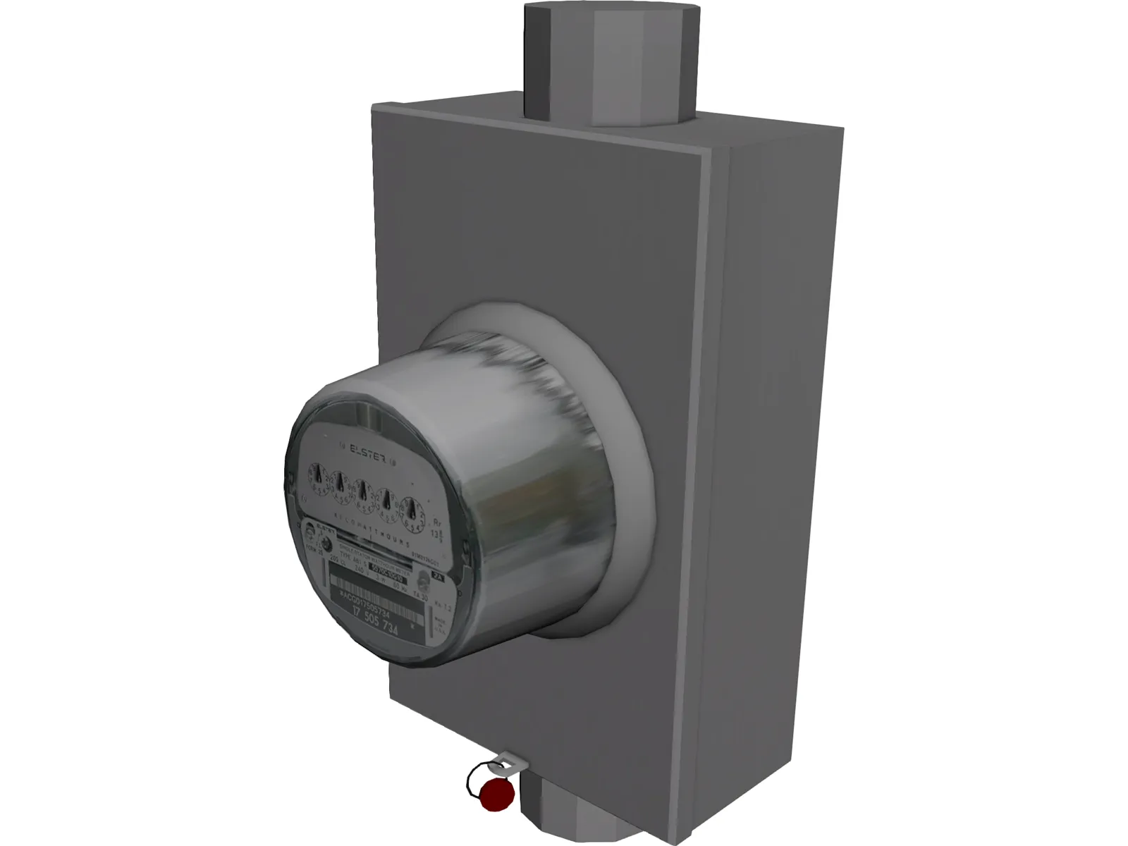 Electric Meter 3D Model