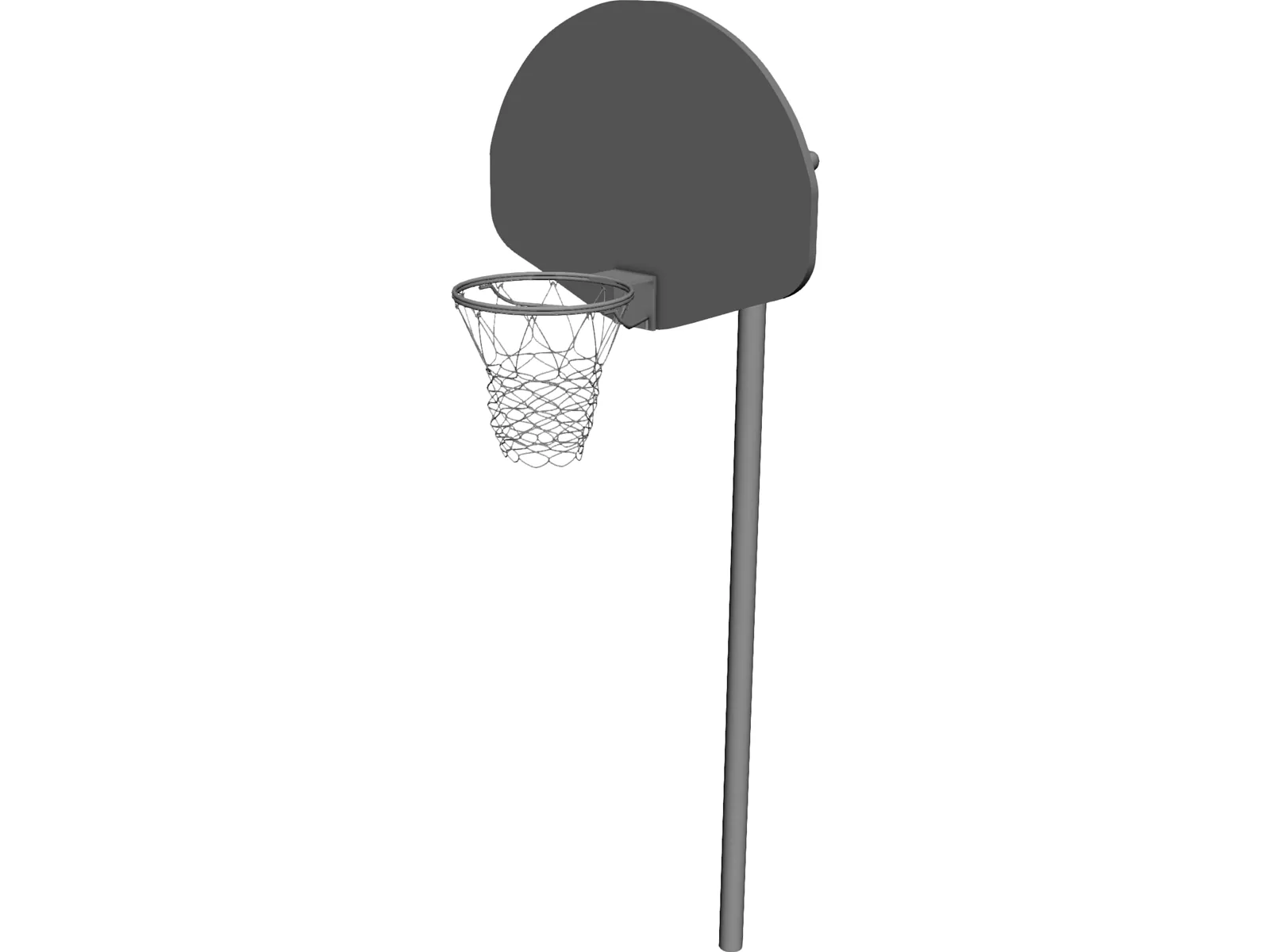 Basketball Street Hoop 3D Model