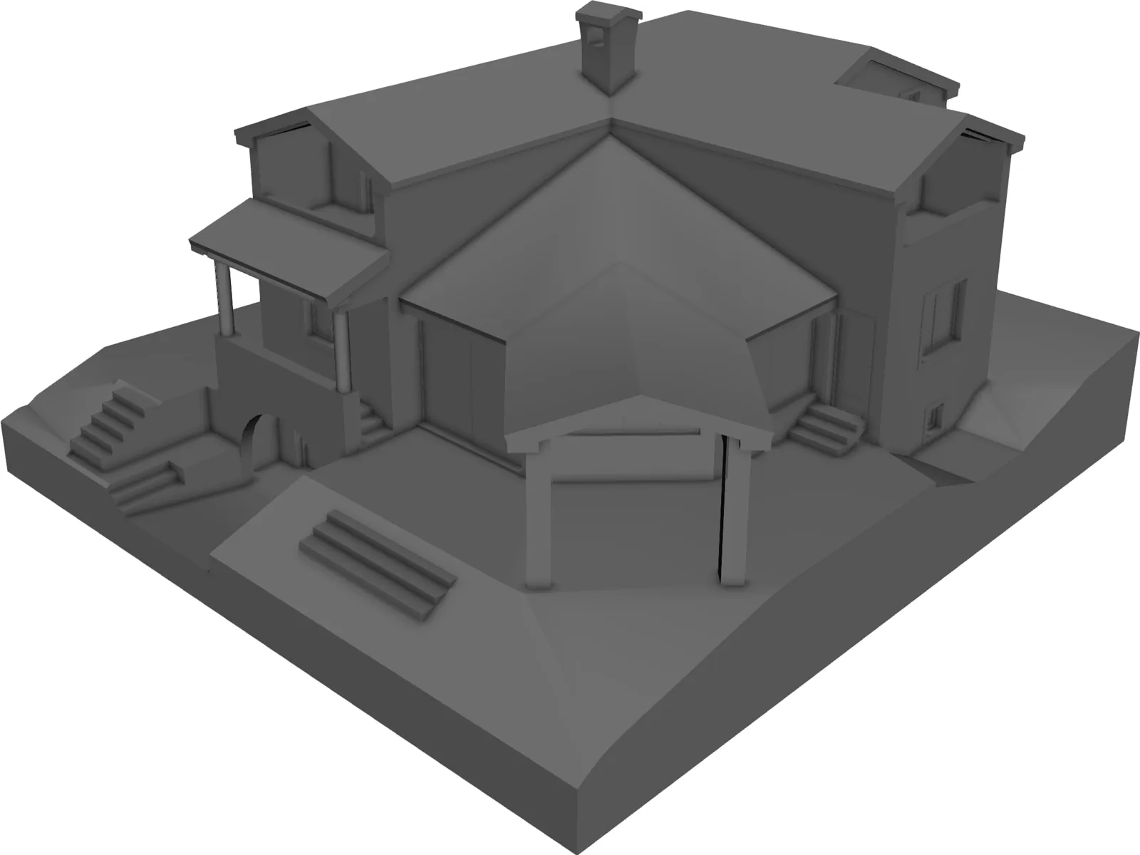 Family House 3D Model