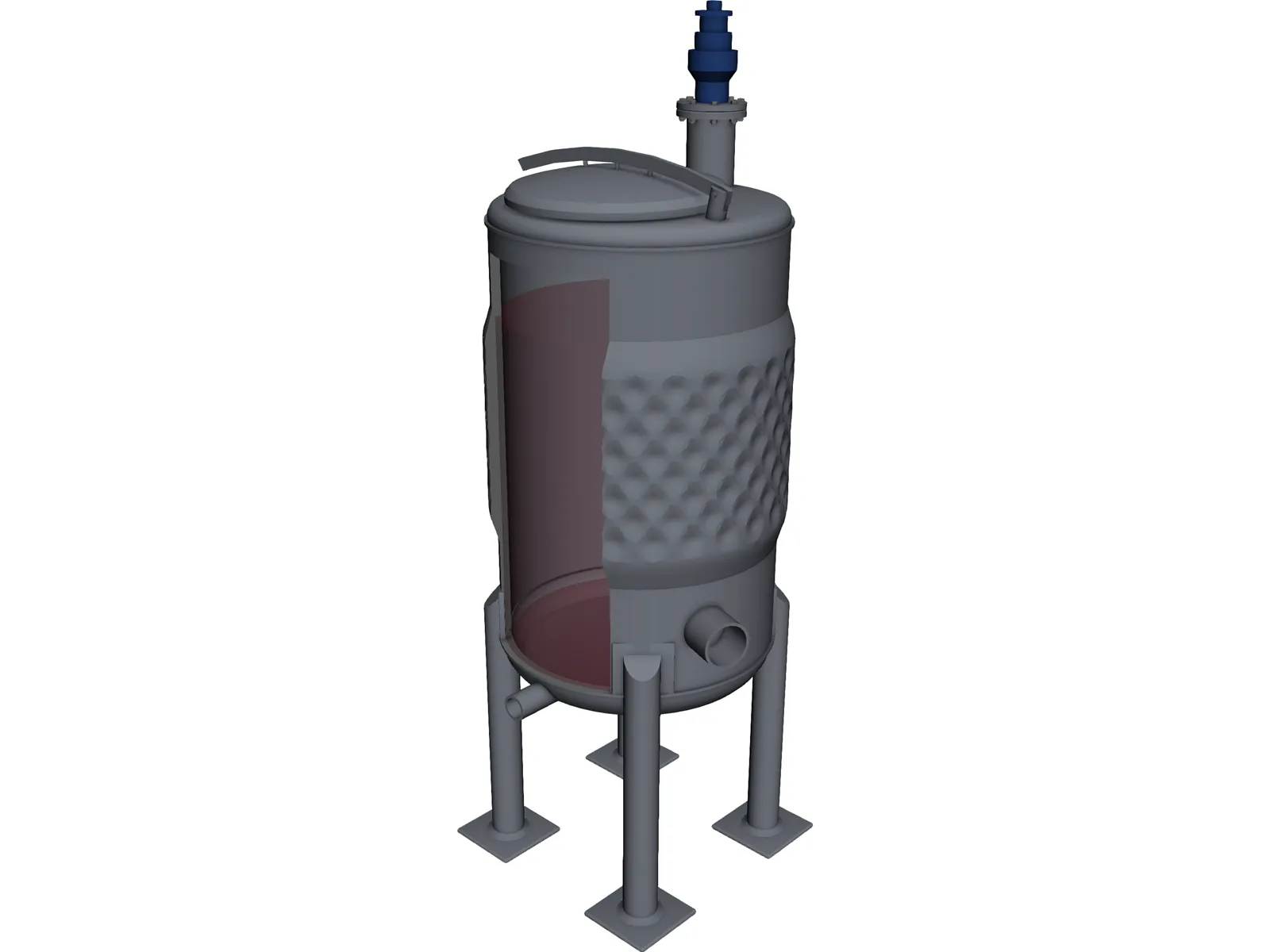 Wine Fermenter 3D Model