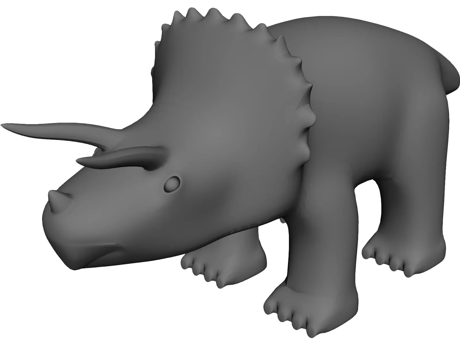 Triceratops Toy 3D Model