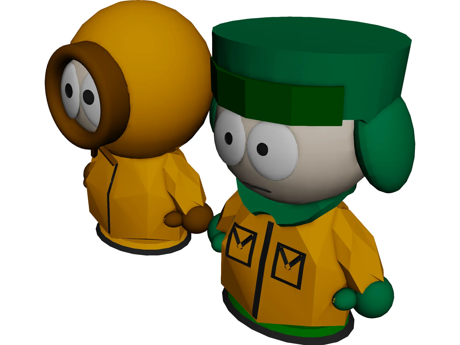 South Park Characters 3D Model