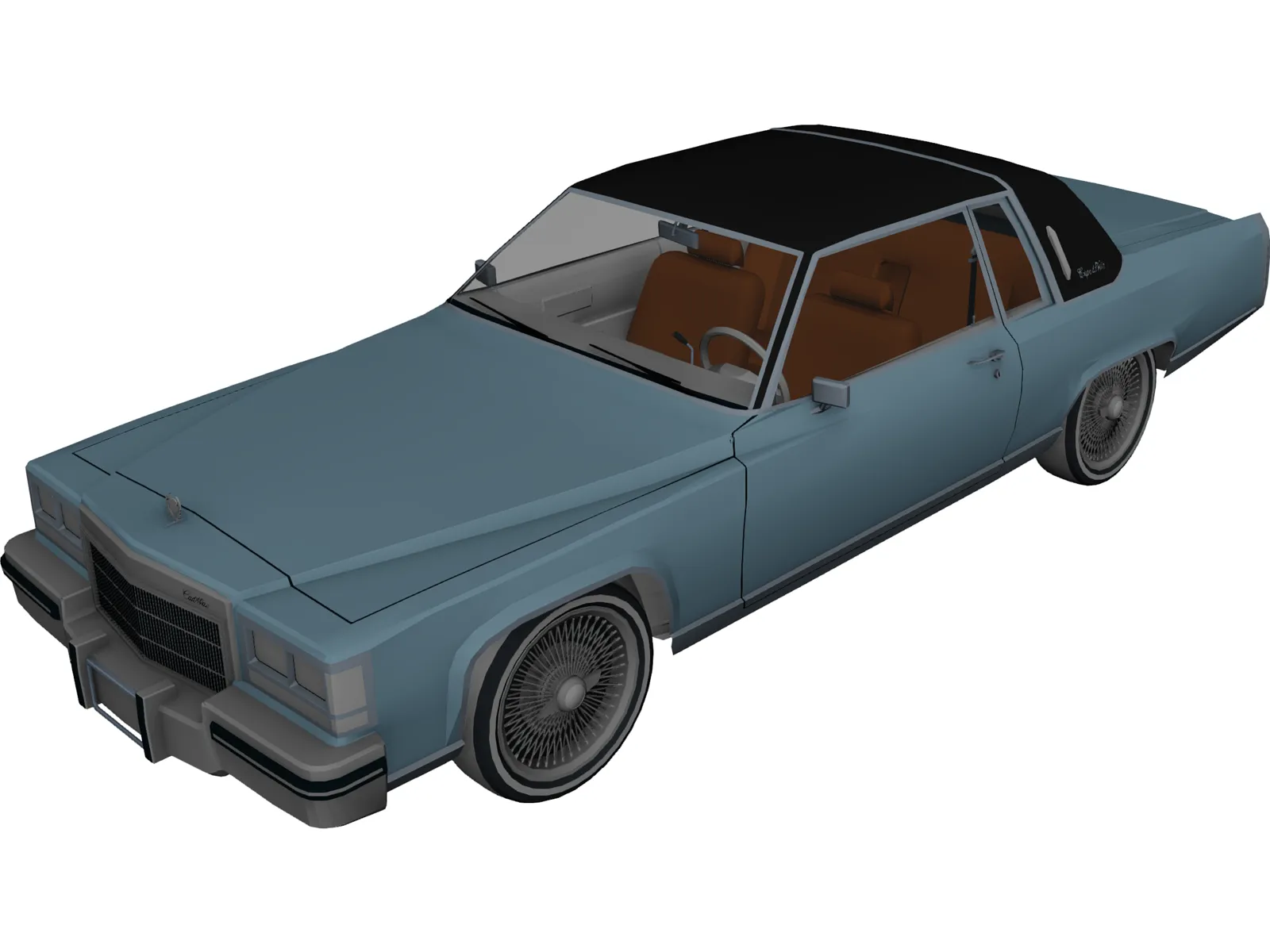 Cadillac DeVille Coupe (1984) 3D Model