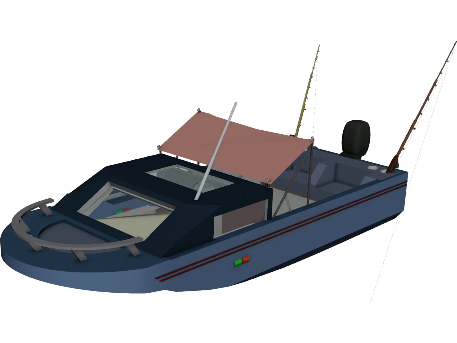 Fishing Boat 3D Model