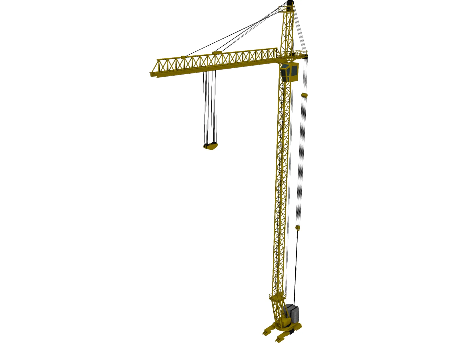 Tower Crane 3D Model