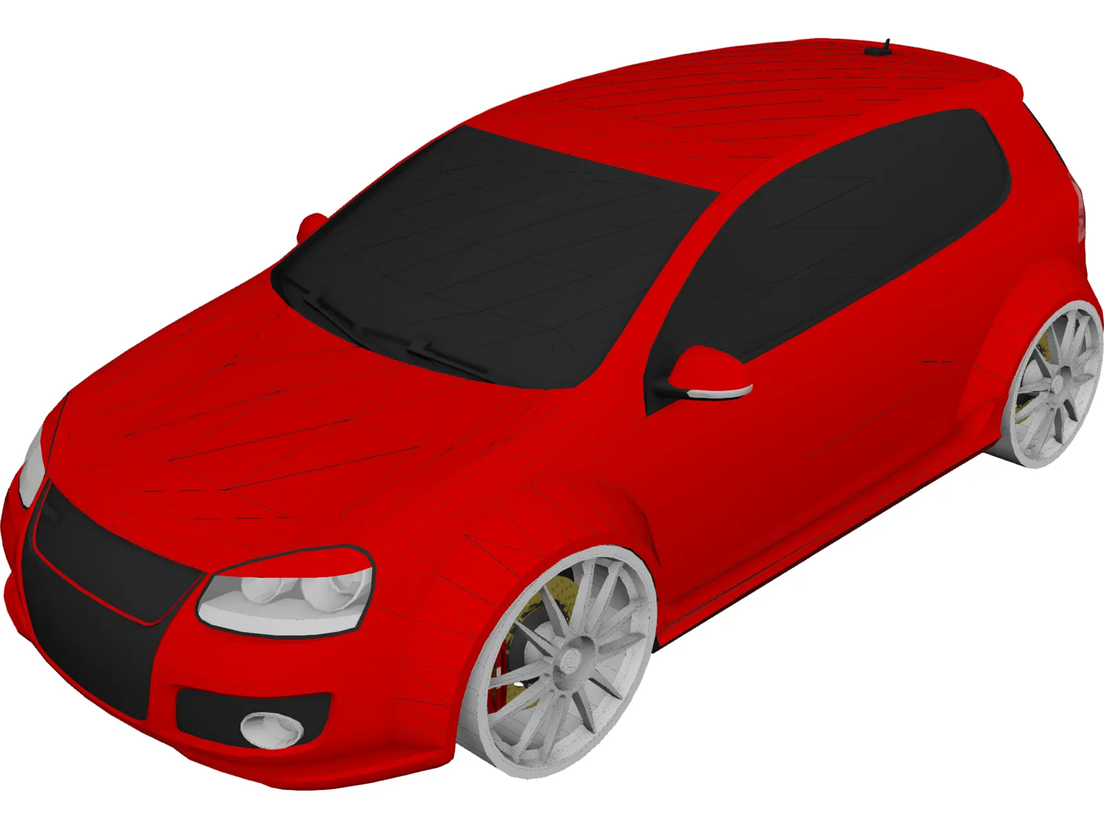 Volkswagen Golf 5 GTI Free 3D Model - 3DCADBrowser