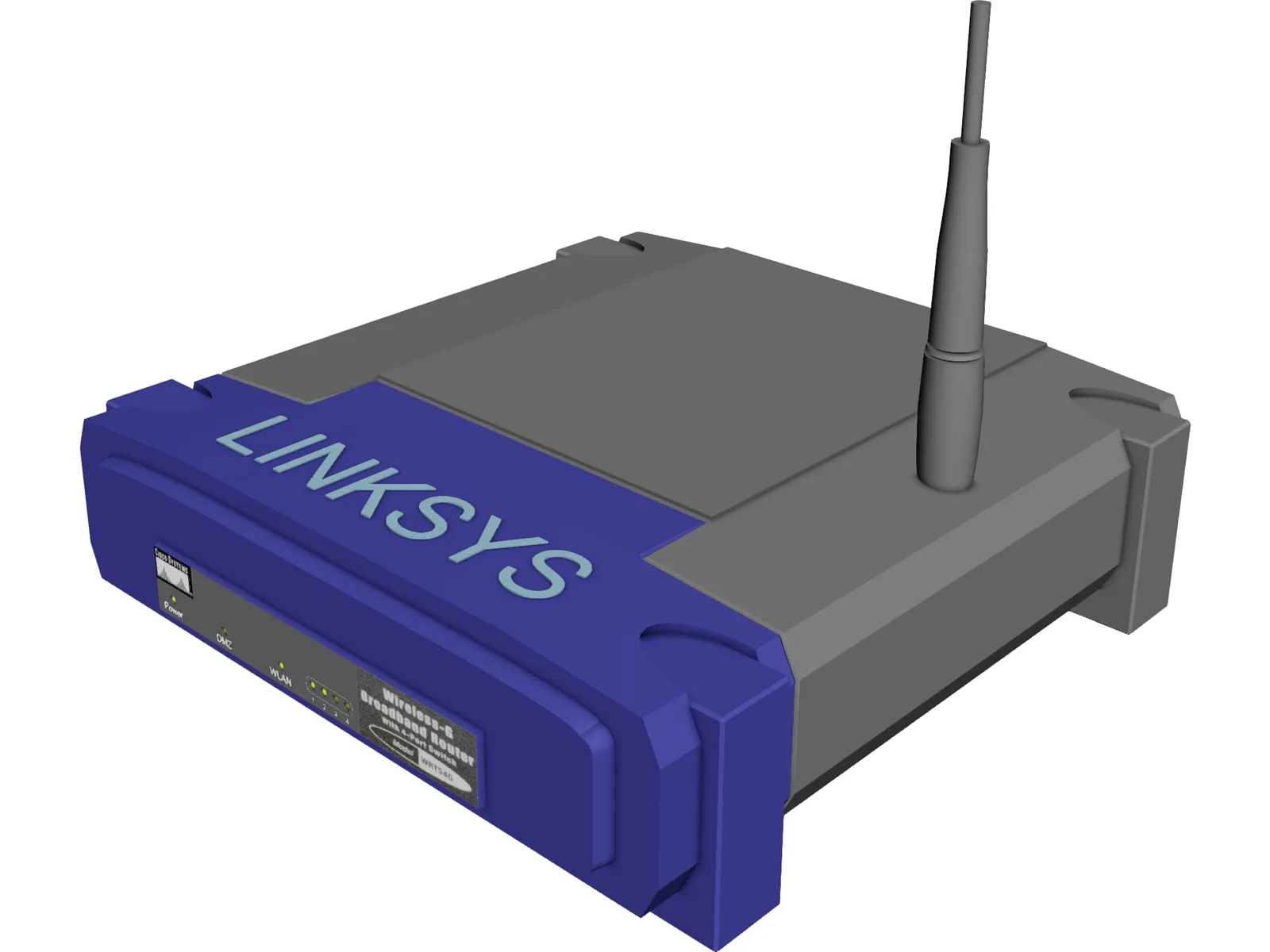 Linksys WRT54G 3D Model