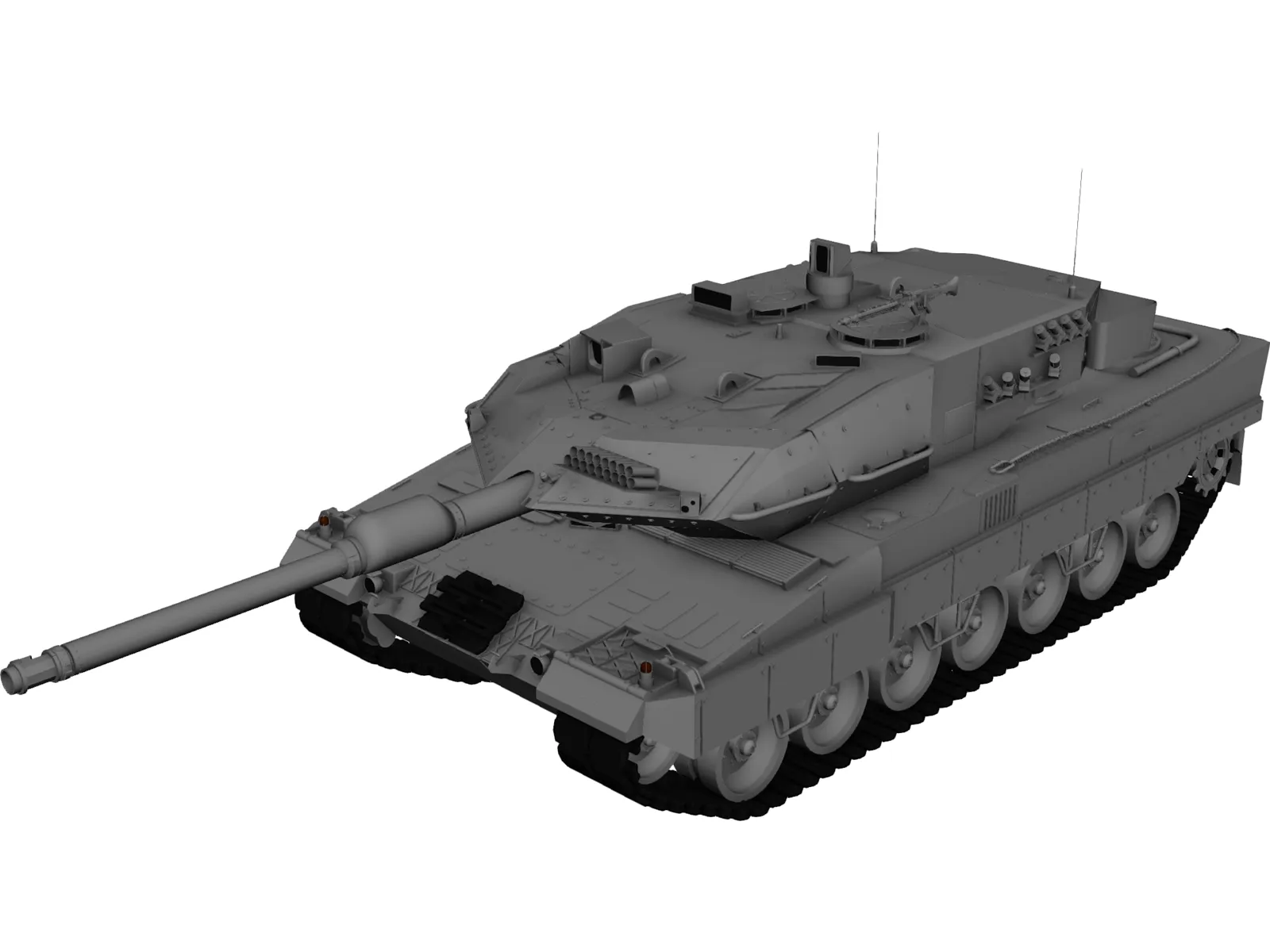 Leopard 2A6 3D Model