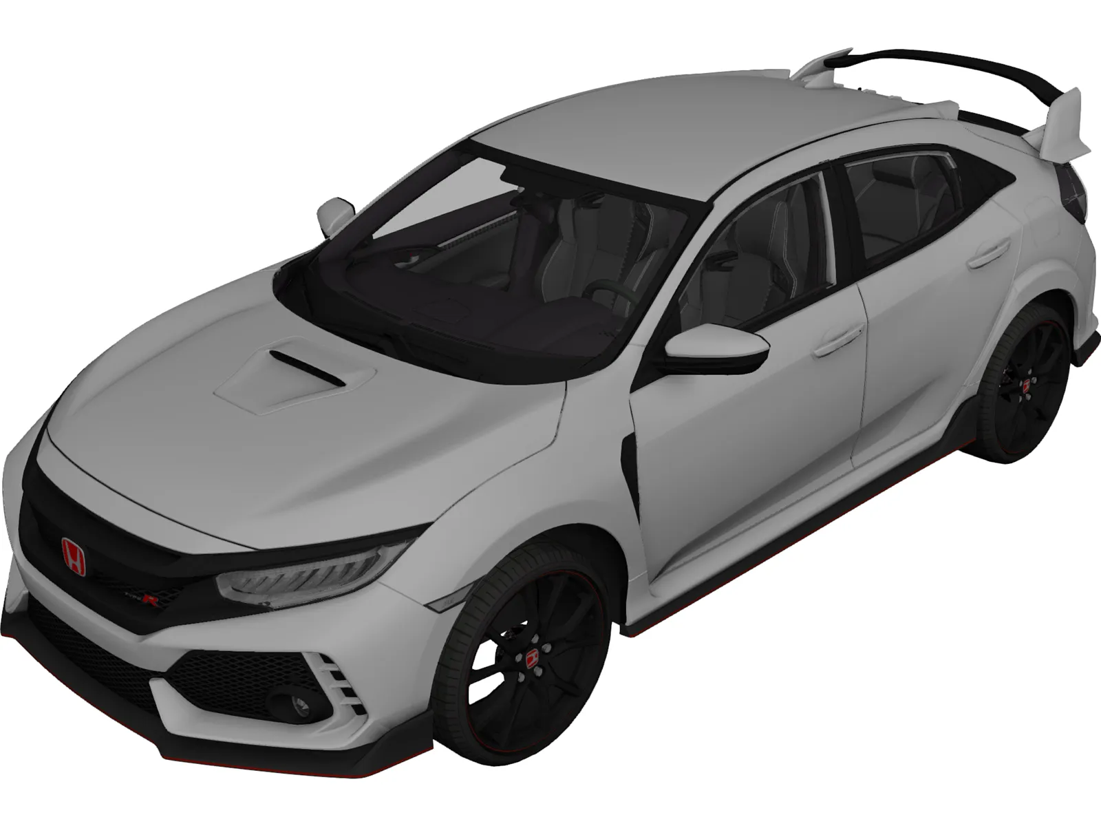 Honda Civic Type-R (2018) 3D Model