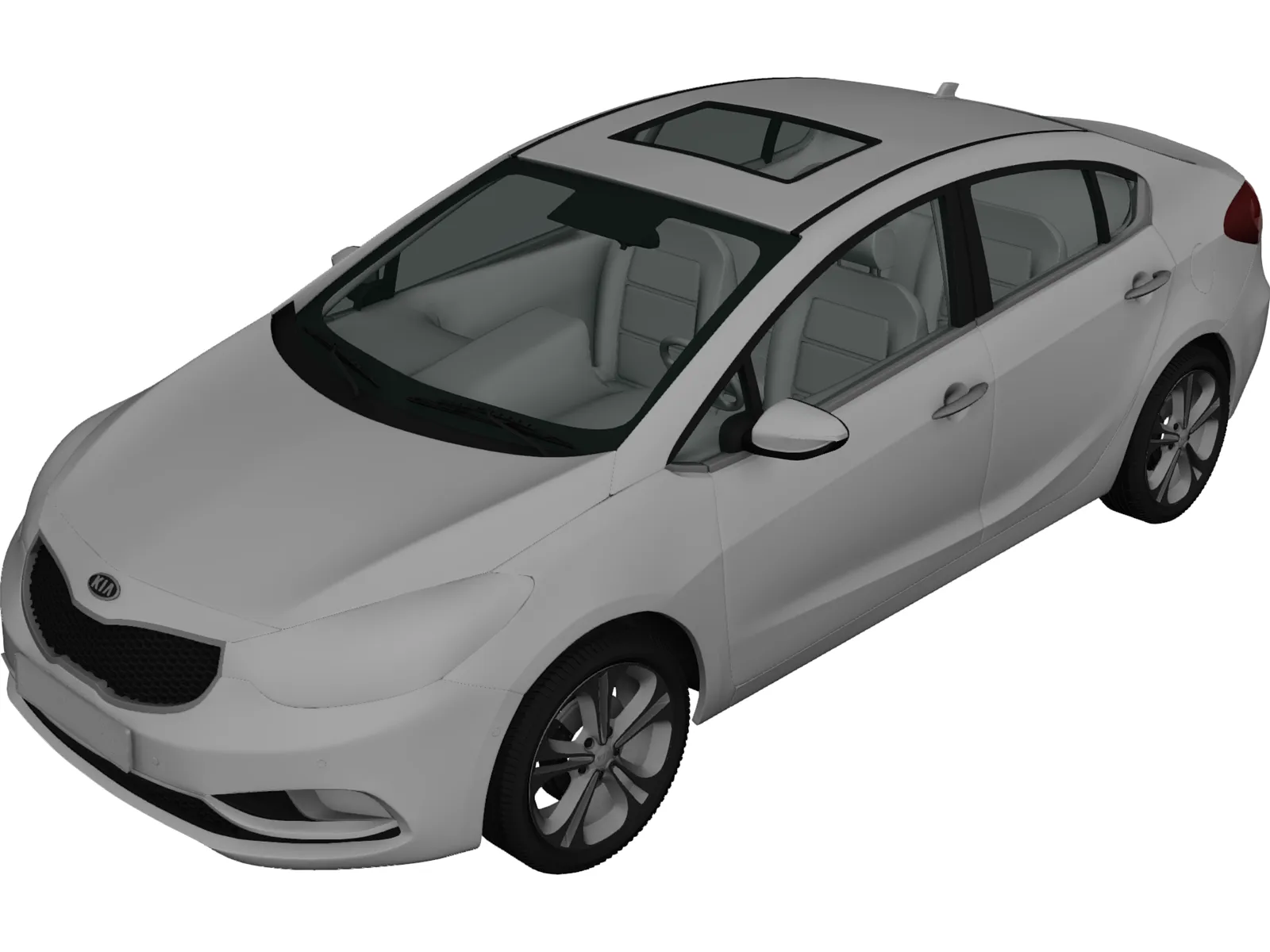 Kia Cerato Forte (2014) 3D Model