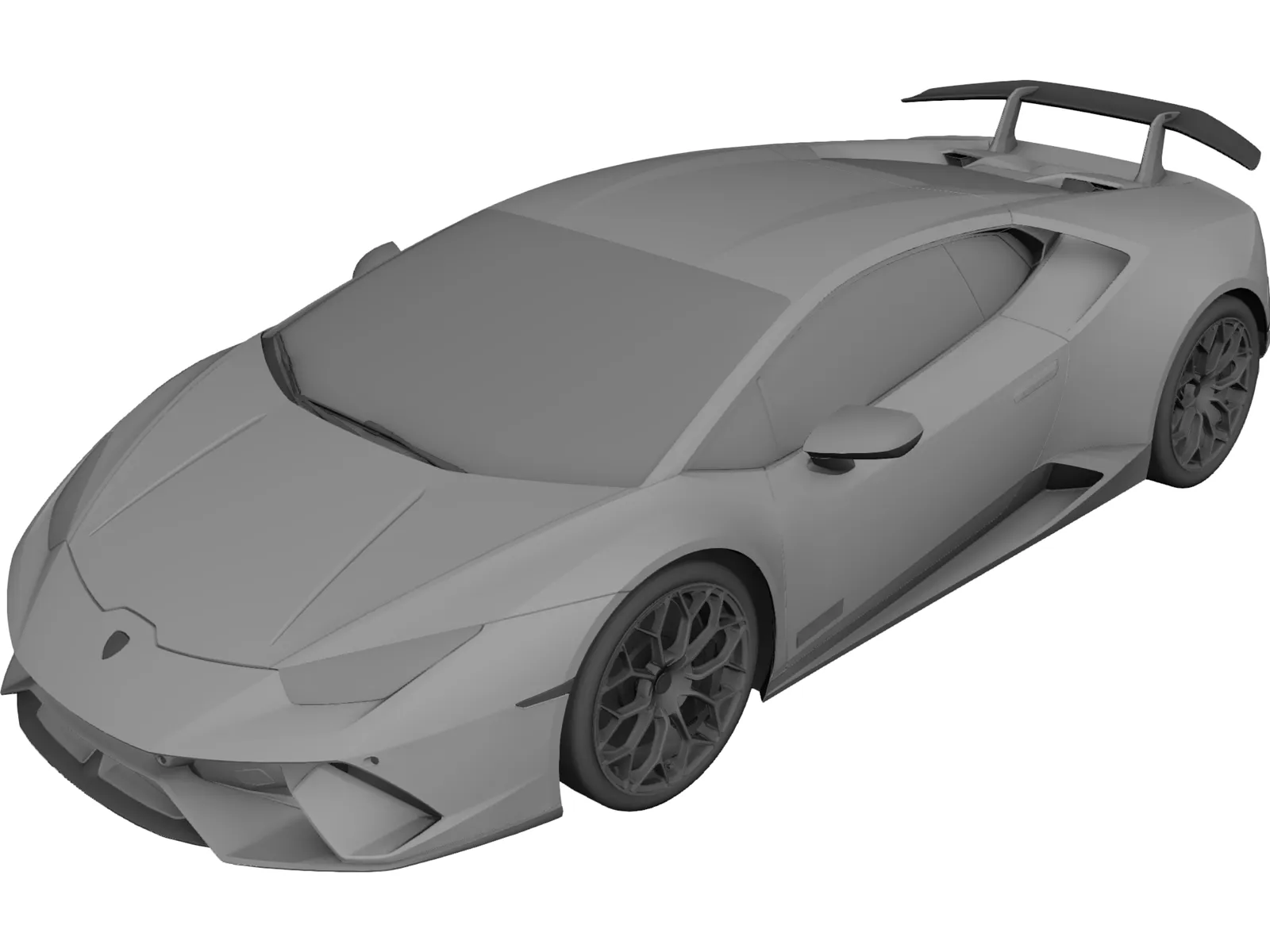 Lamborghini Huracan Performante (2017) 3D Model