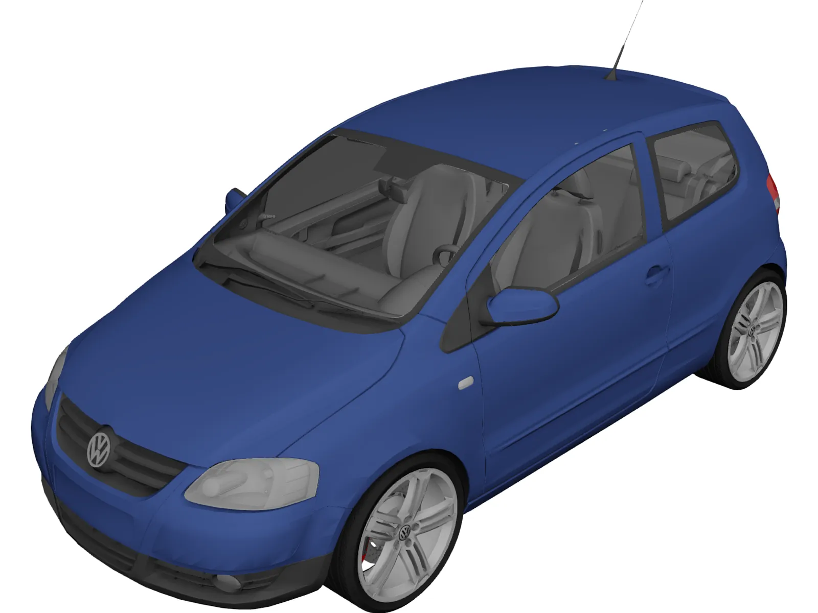 Volkswagen Fox (2005) 3D Model