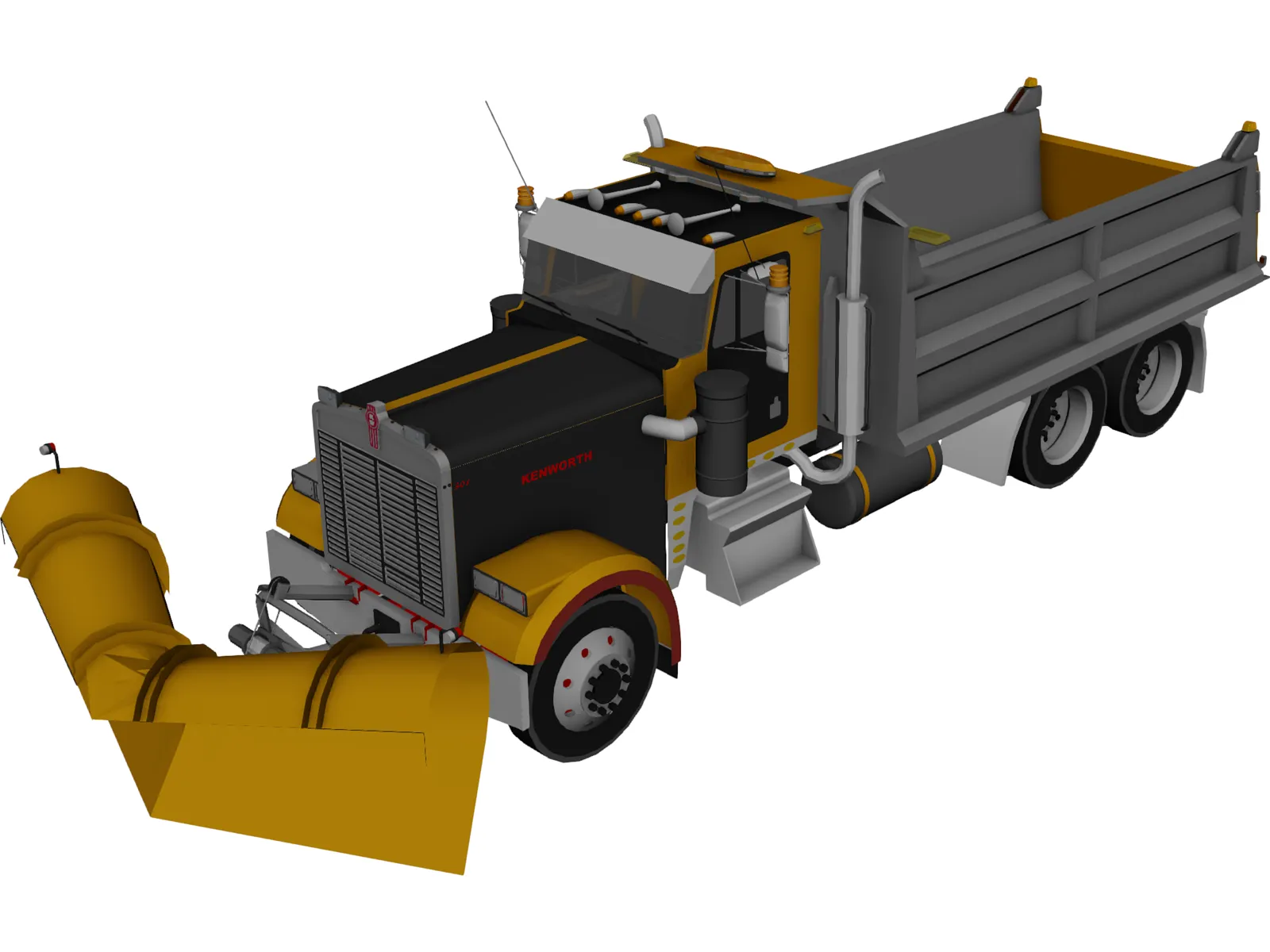 Kenworth Snow Plow 3D Model