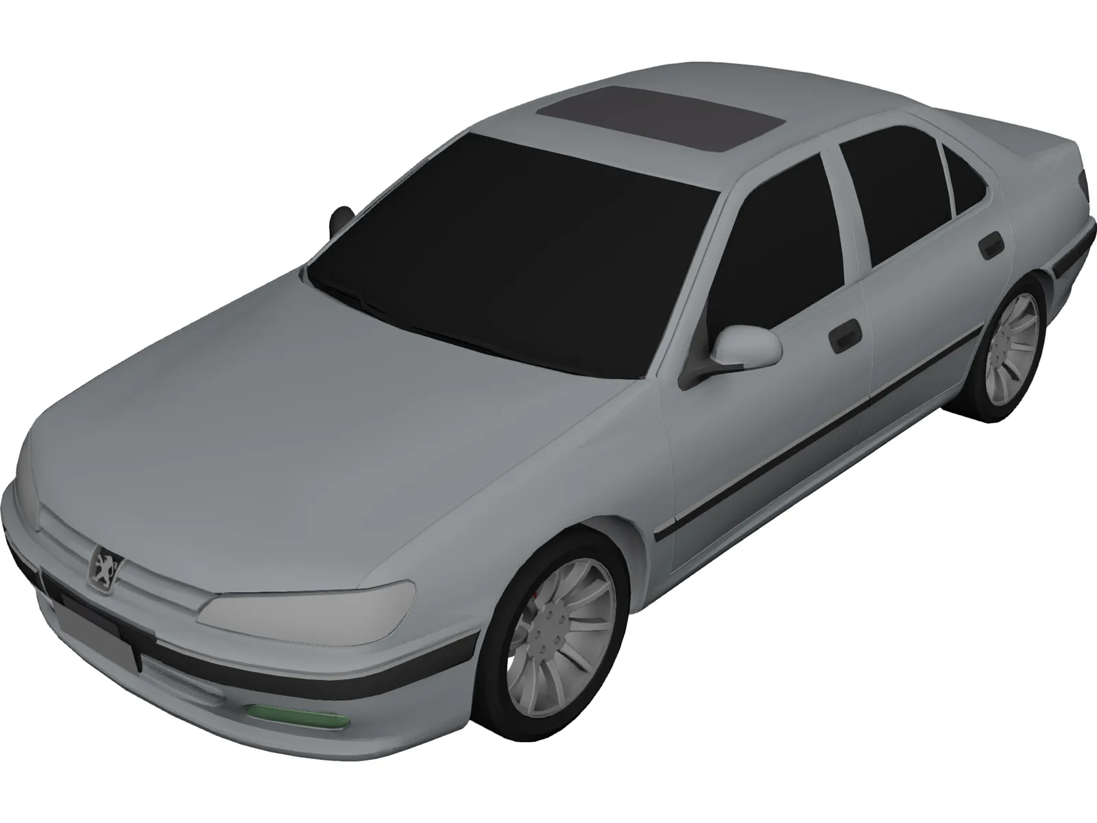 Peugeot 406 3D Model - 3DCADBrowser