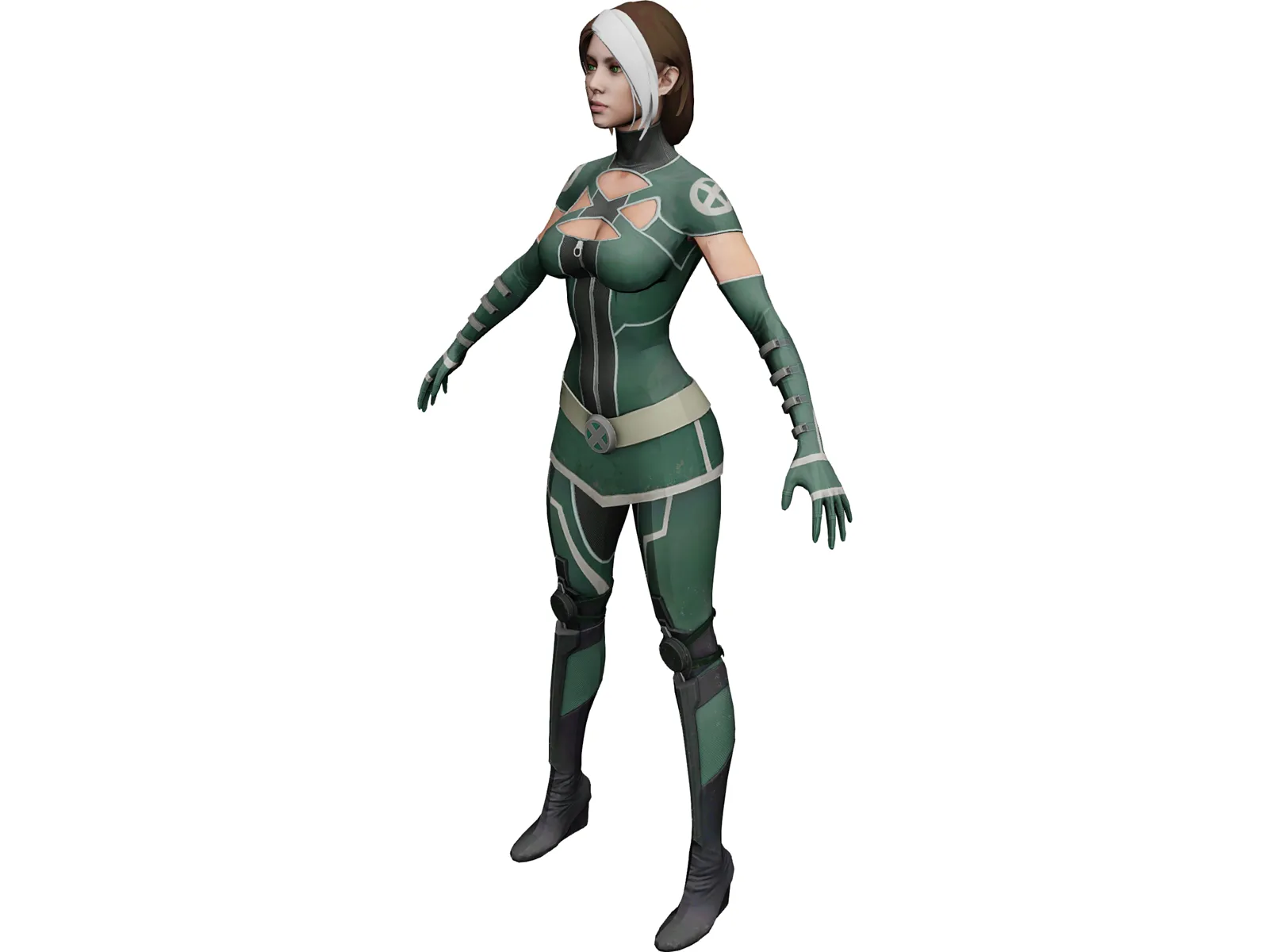 X-Men Rogue 3D Model