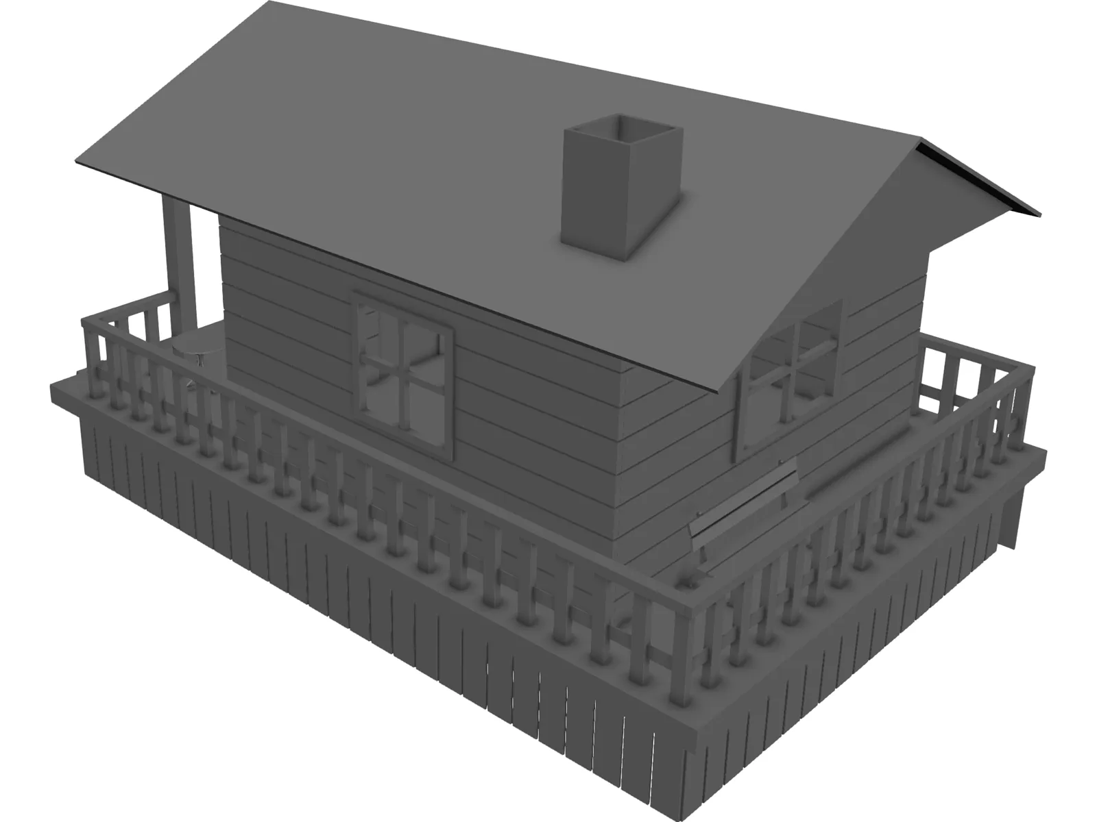 Hunter Cabin 3D Model