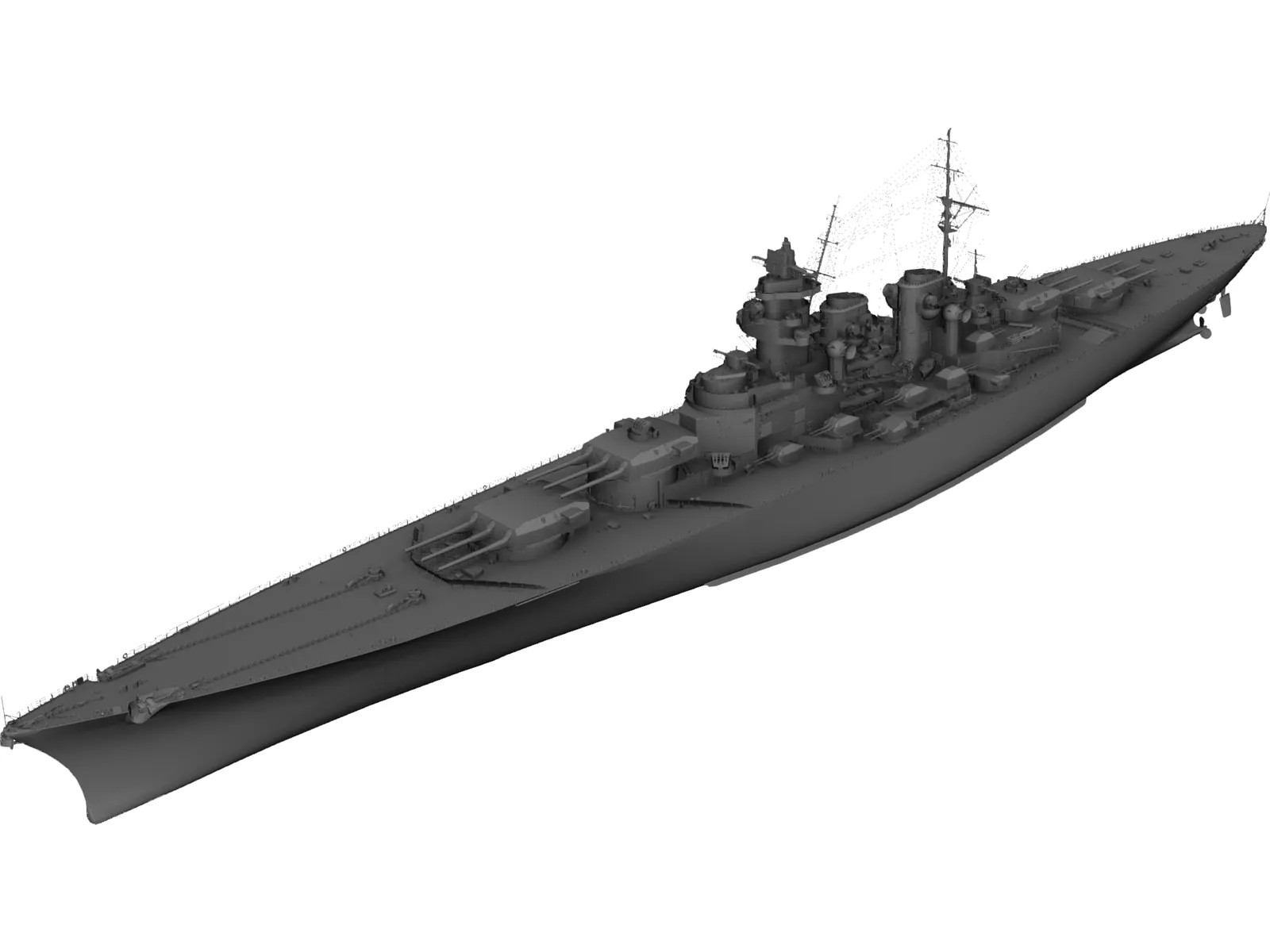 SMS Grosser Kurfurst 3D Model