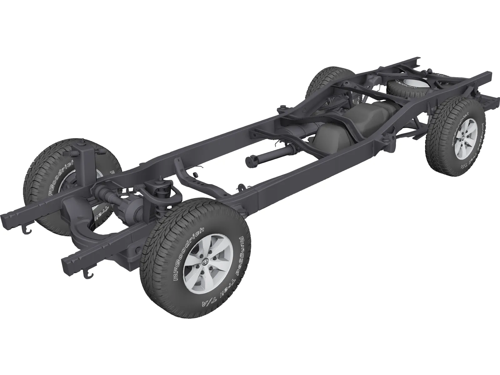 Toyota Hilux Frame (2011) 3D Model