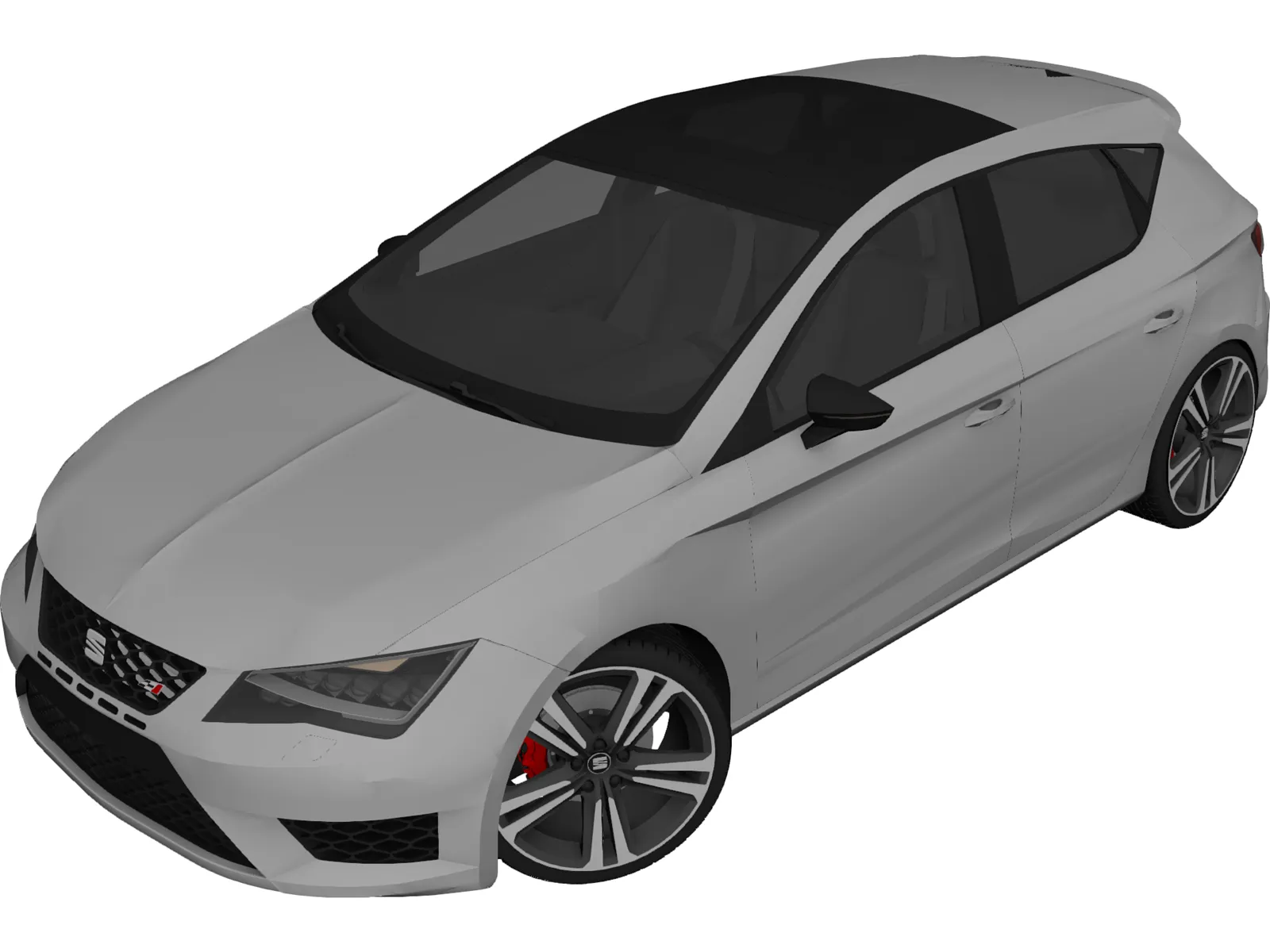 Seat Leon Cupra (2015) 3D Model