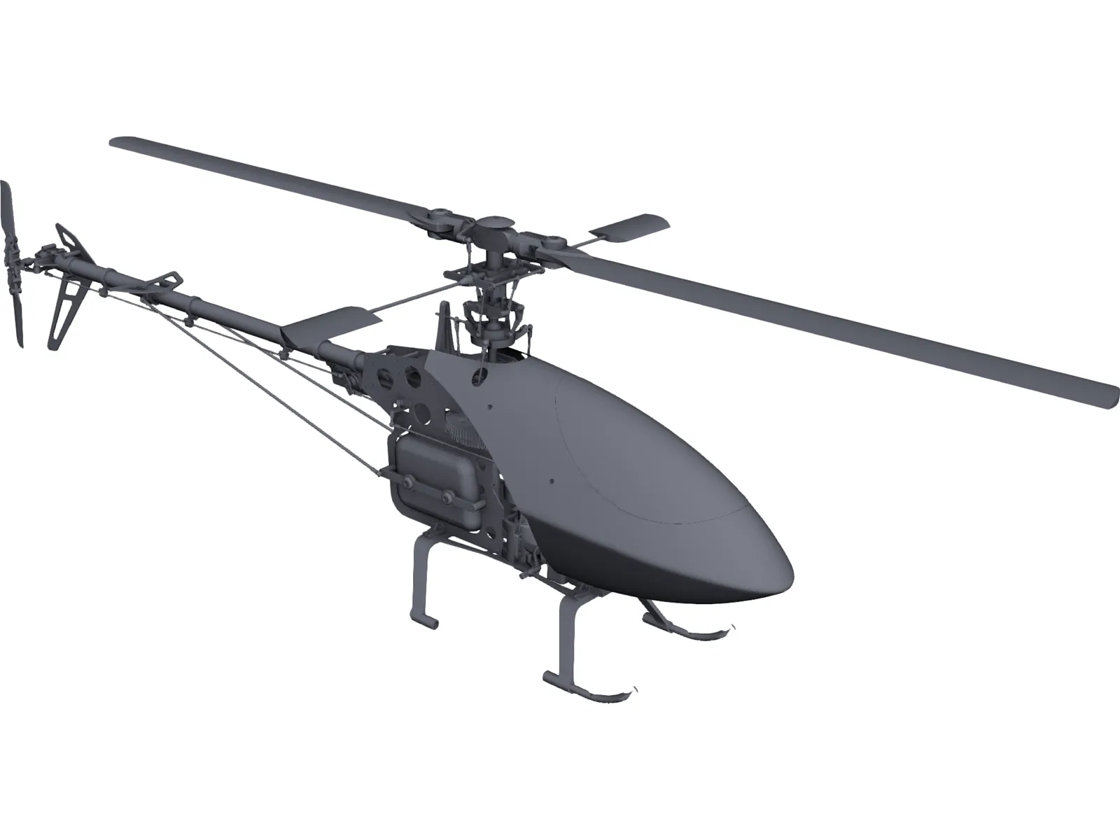 RC Helicopter 3D Model