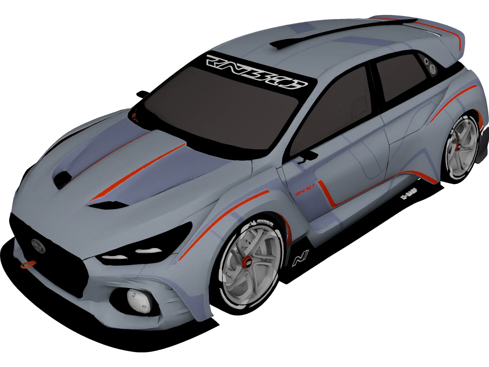 Hyundai RN30 Concept 3D Model